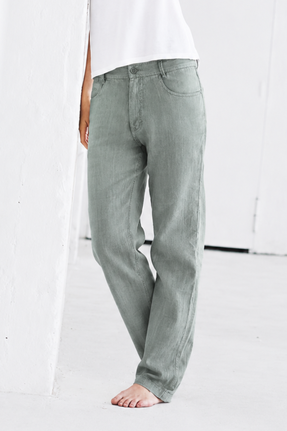 Hempage Herren vegan Hose In Thymian GrÃ¼n