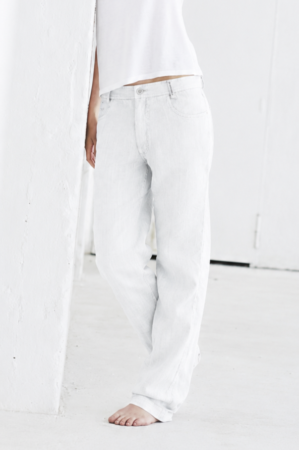 Hempage Herren vegan Hose WeiÃŸ