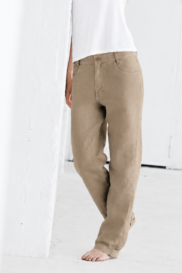 Hempage Herren vegan Hose Shitake Braun