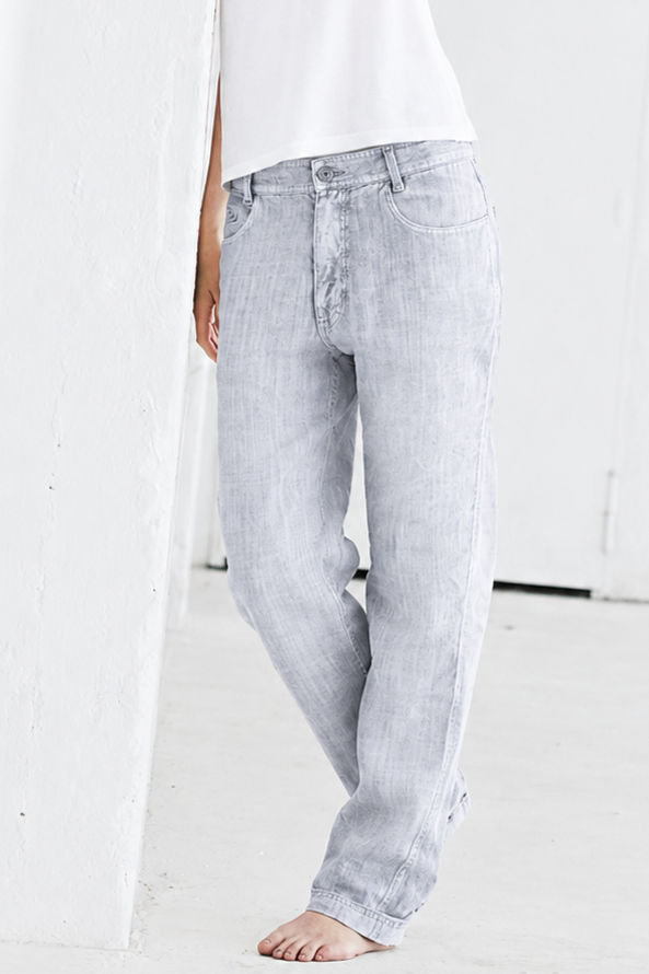 Hempage Herren vegan Hose Platingrau