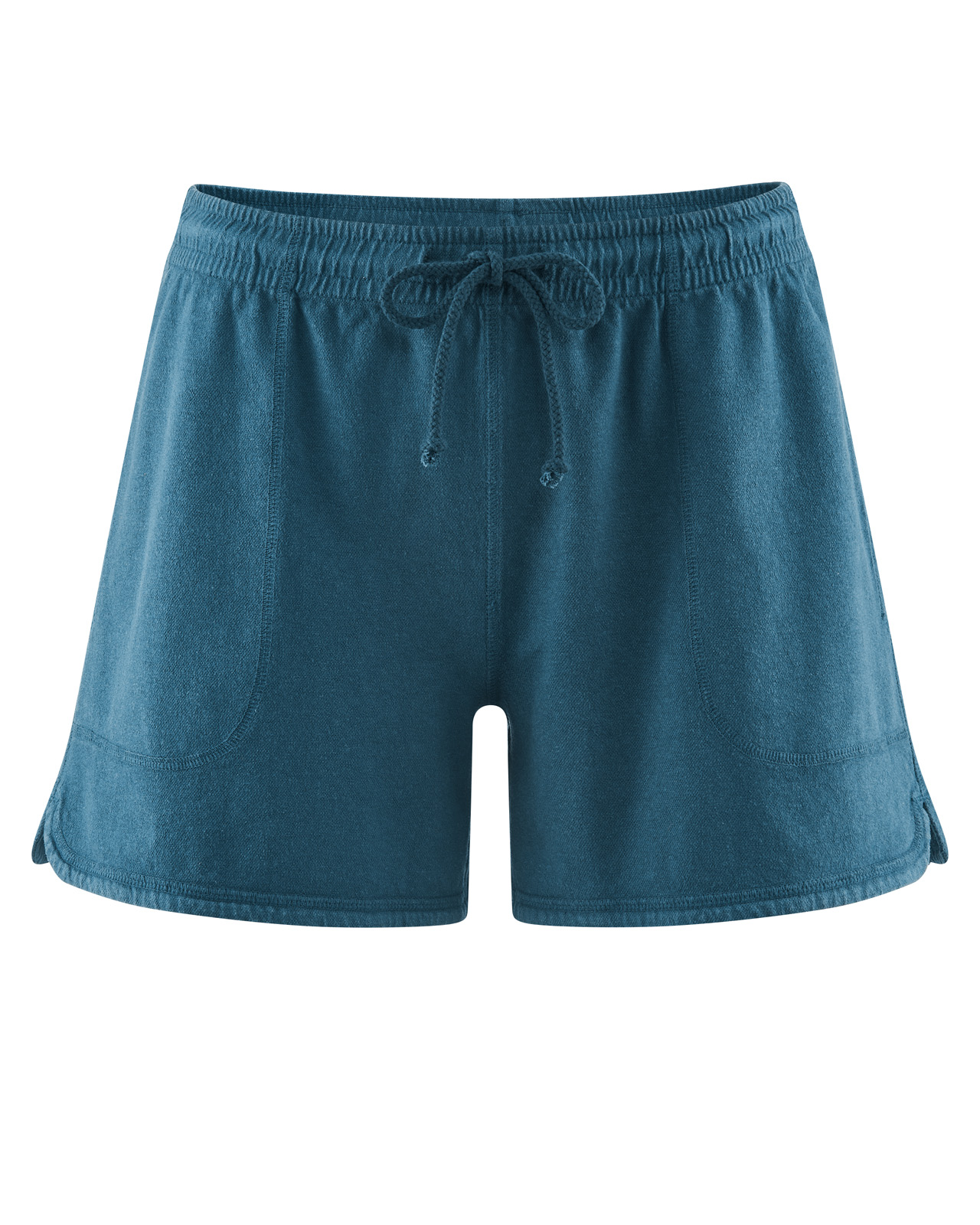 Hempage womens vegan Shorts Pique Jersey Reef Teal