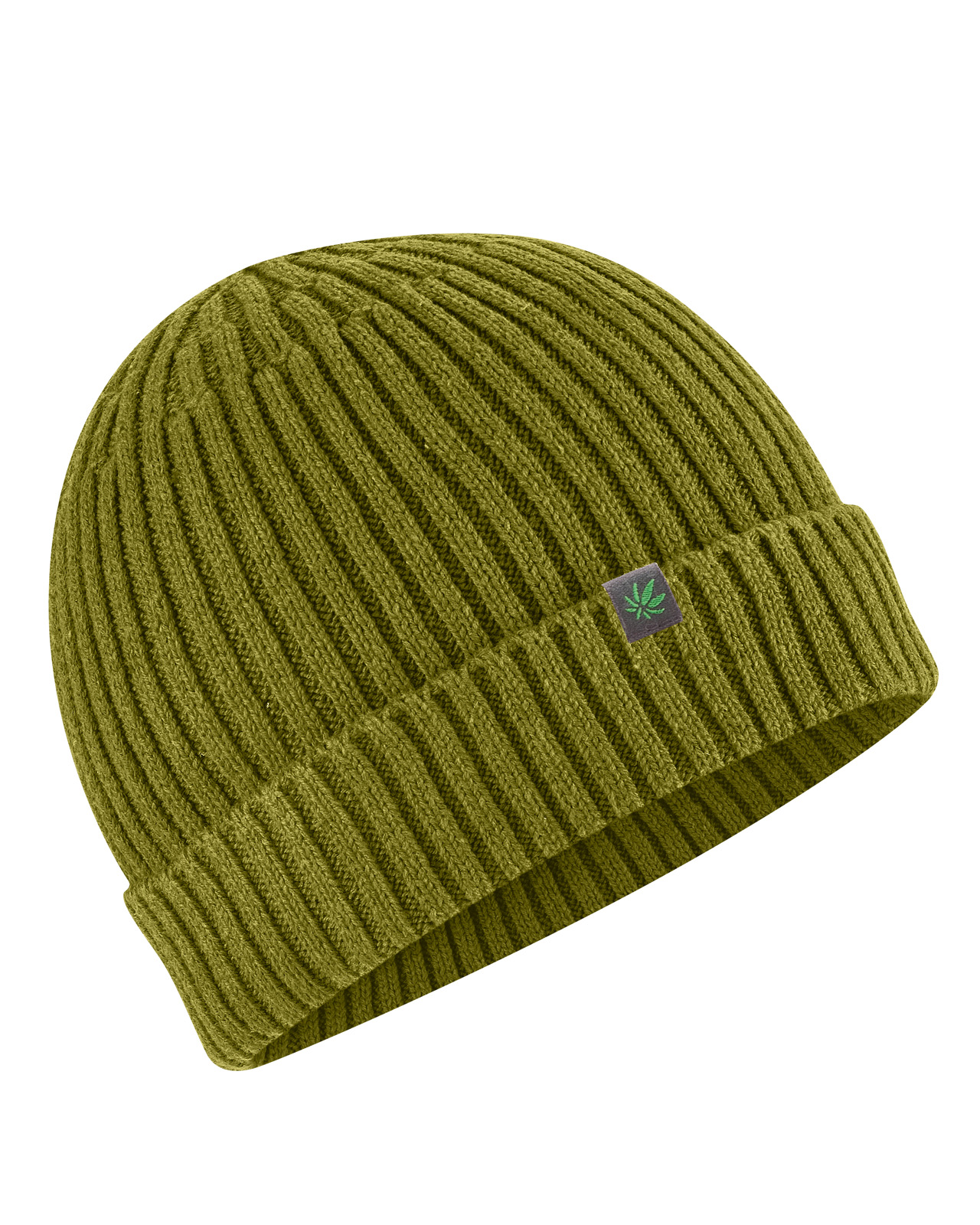 Hempage men vegan Knitted Hat Sailor Pasture Green