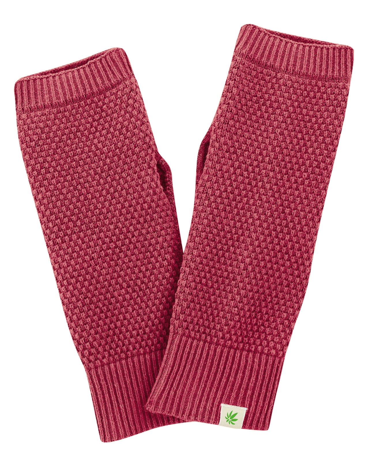 Hempage womens vegan Arm Warmer Barolo Pink