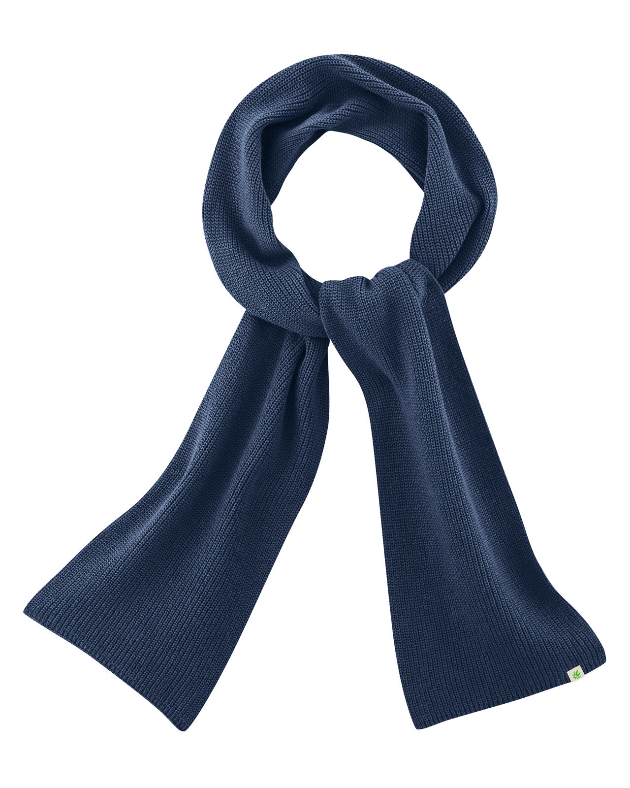Hempage womens vegan Scarf Monochrome Navy