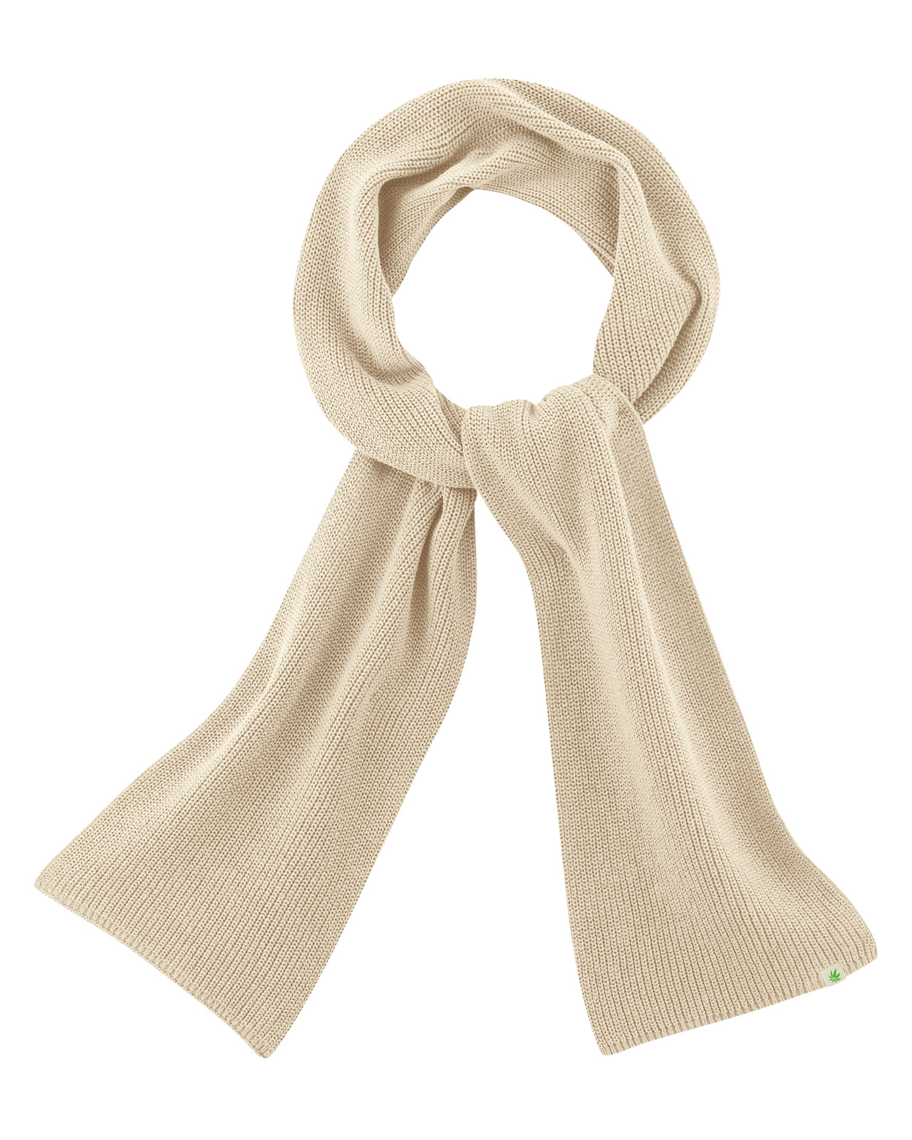 Hempage womens vegan Scarf Monochrome Gobi Beige