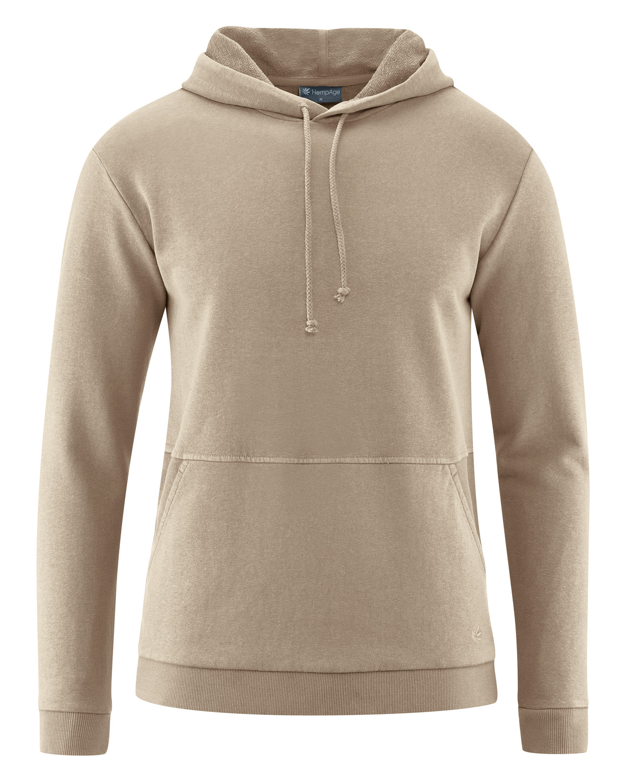 Hempage men vegan Hoodie Basic Grit Beige