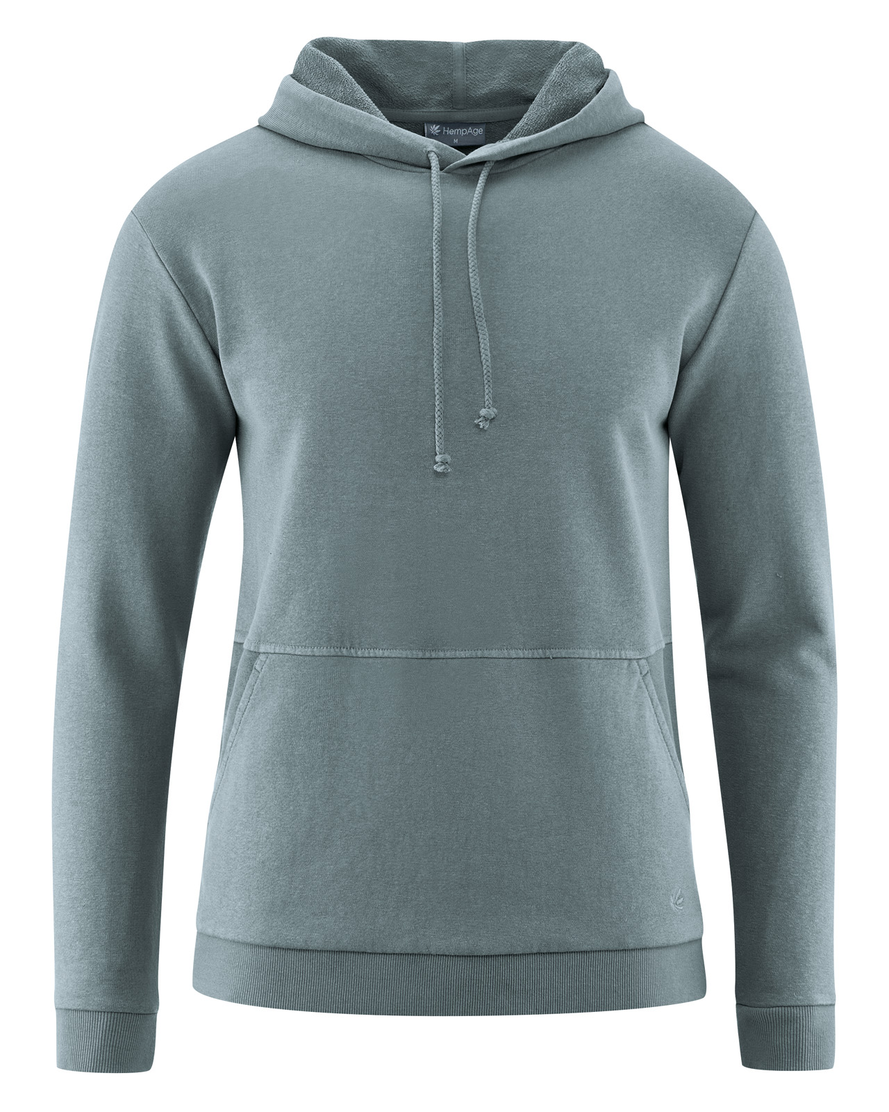 Hempage men vegan Hoodie Basic Titanium