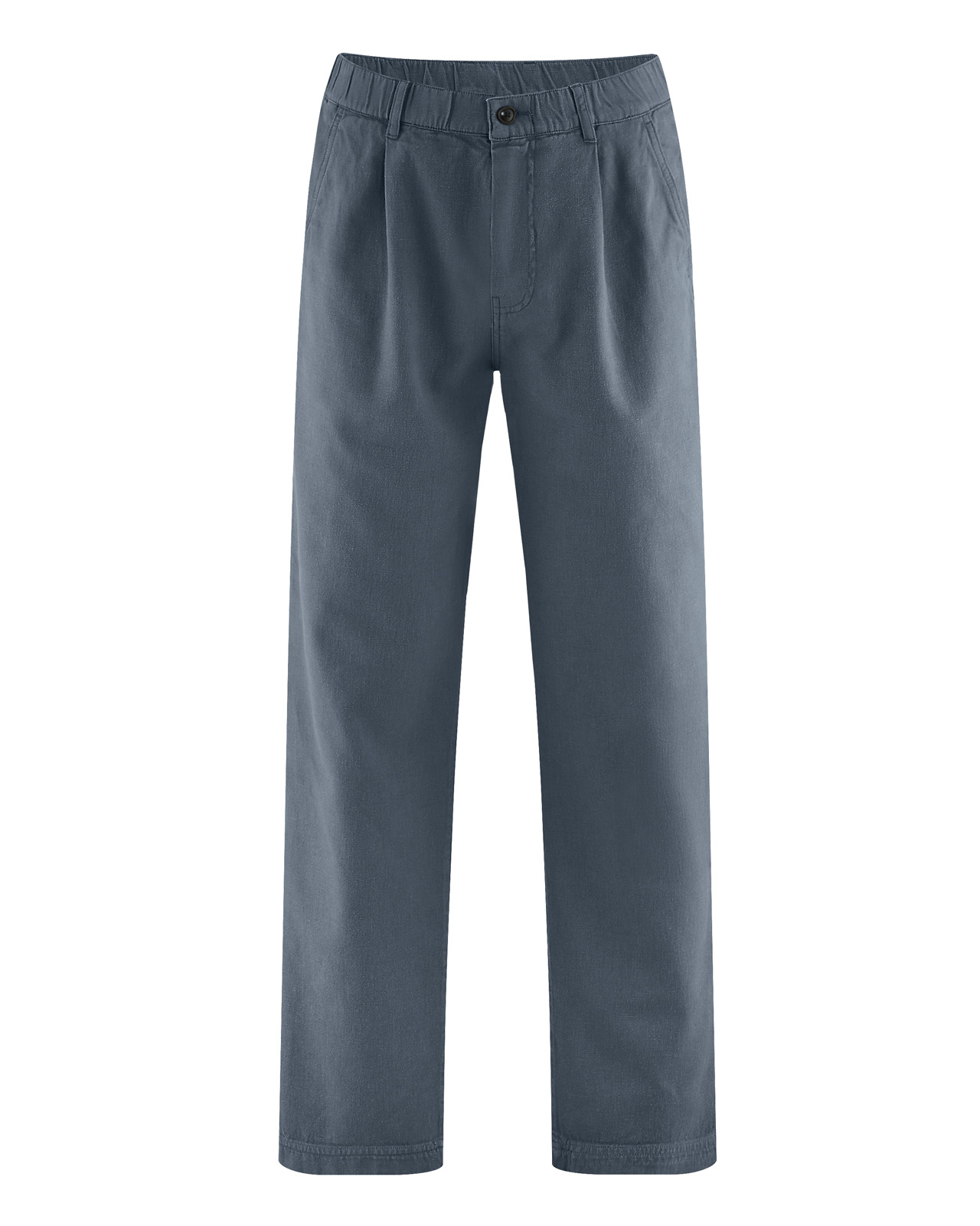 Hempage men vegan Pleated Pants Graphite