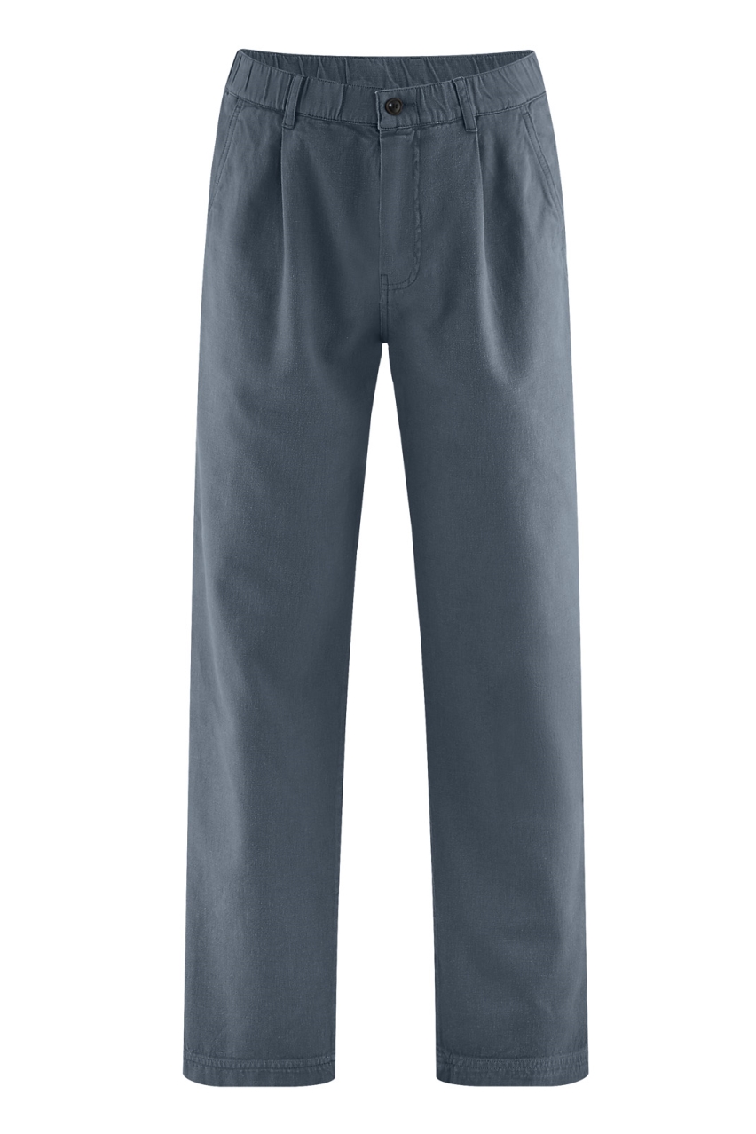 Hempage Herren vegan Plisseehose Graphite