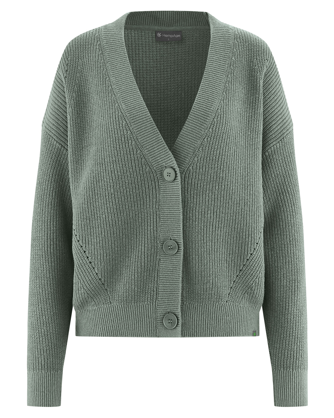 Hempage womens vegan Cardigan Timeless Thyme