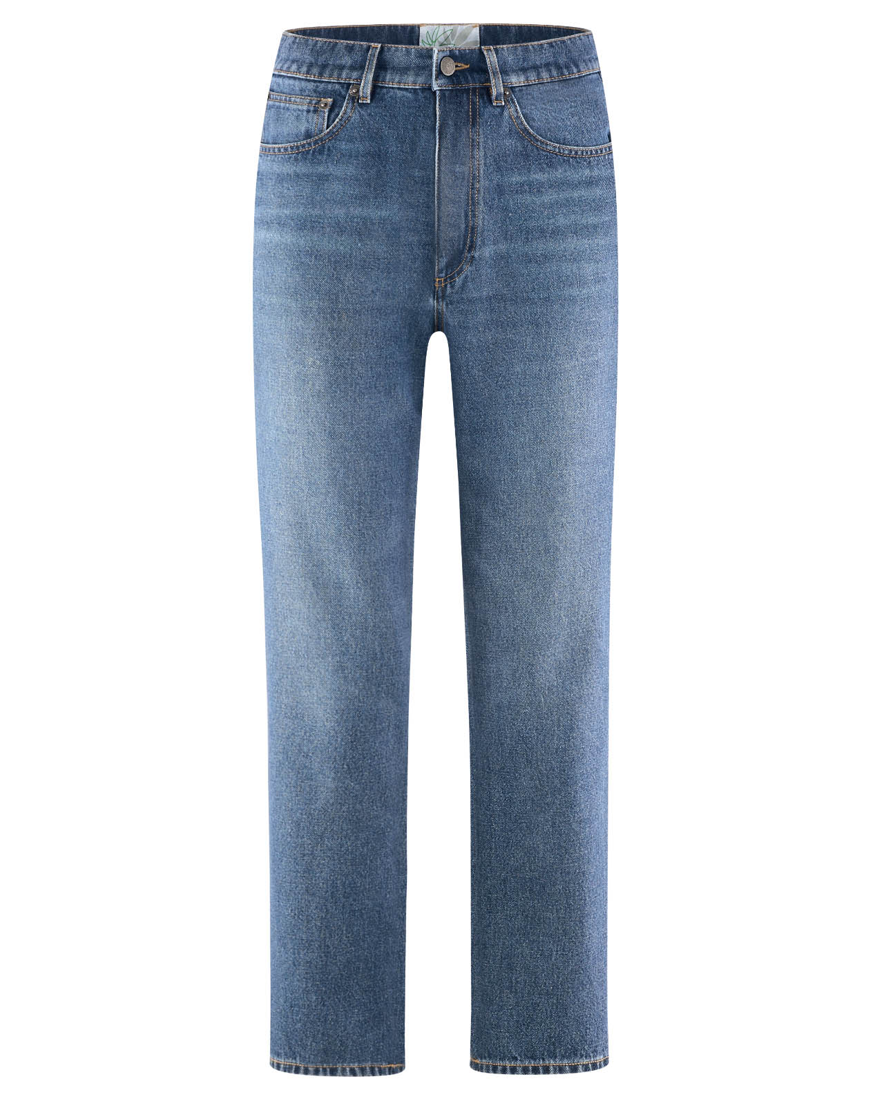 Hempage womens vegan Jeans High Rise Laser Blue