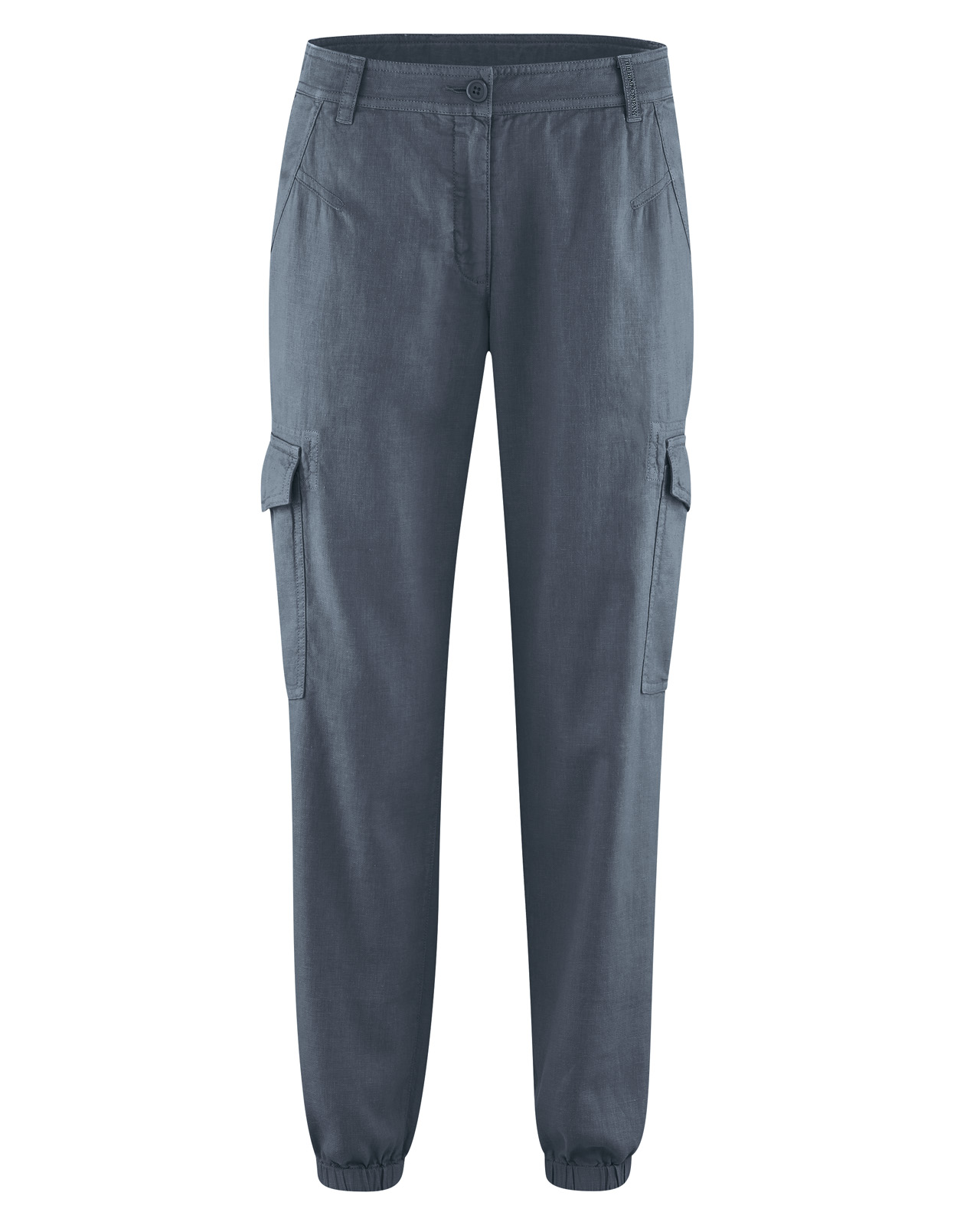 Hempage womens vegan Cargo Pants Sporty Dark Grey