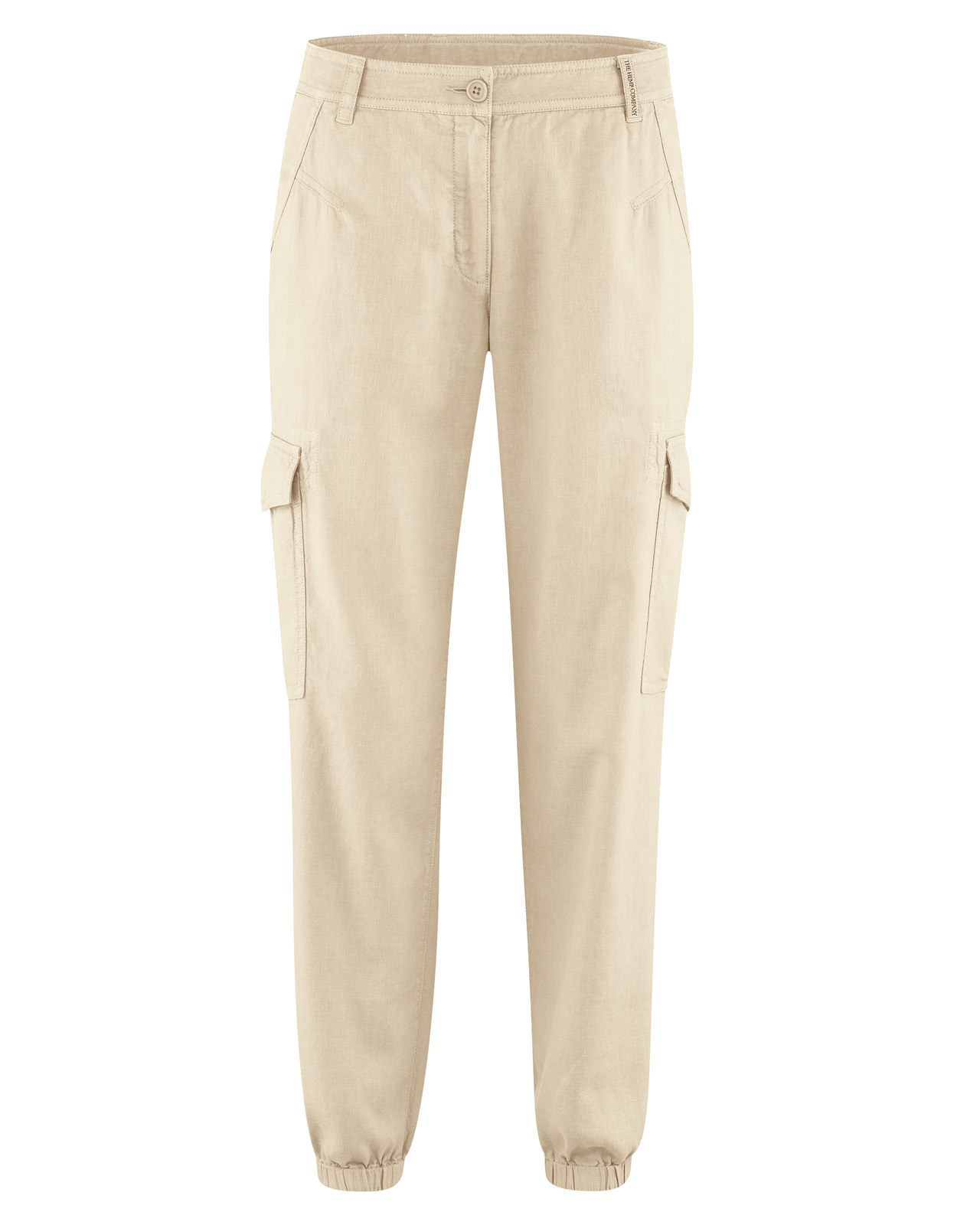 Hempage womens vegan Cargo Pants Sporty Gobi Beige