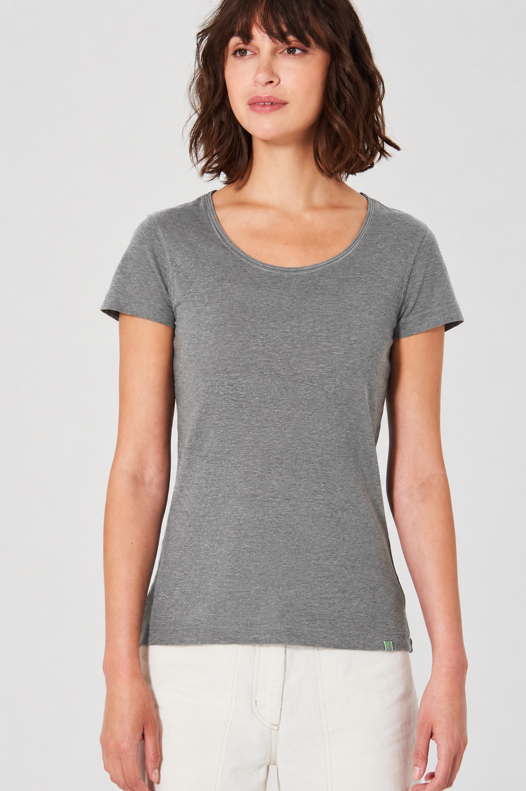 HempAge Damen vegan T-Shirt Airy In Taupe