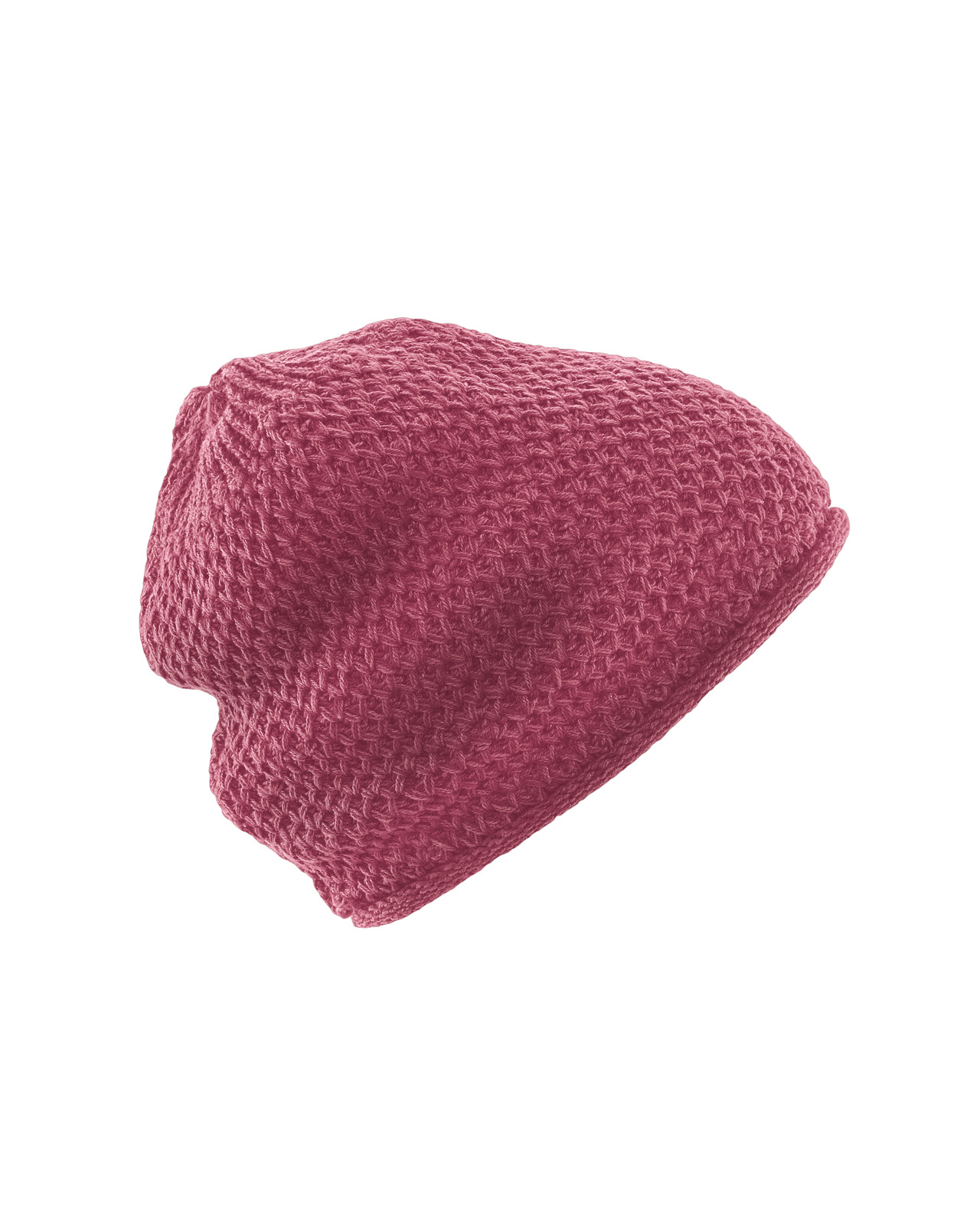 Hempage womens vegan Knit Beanie Casual Tinto Pink