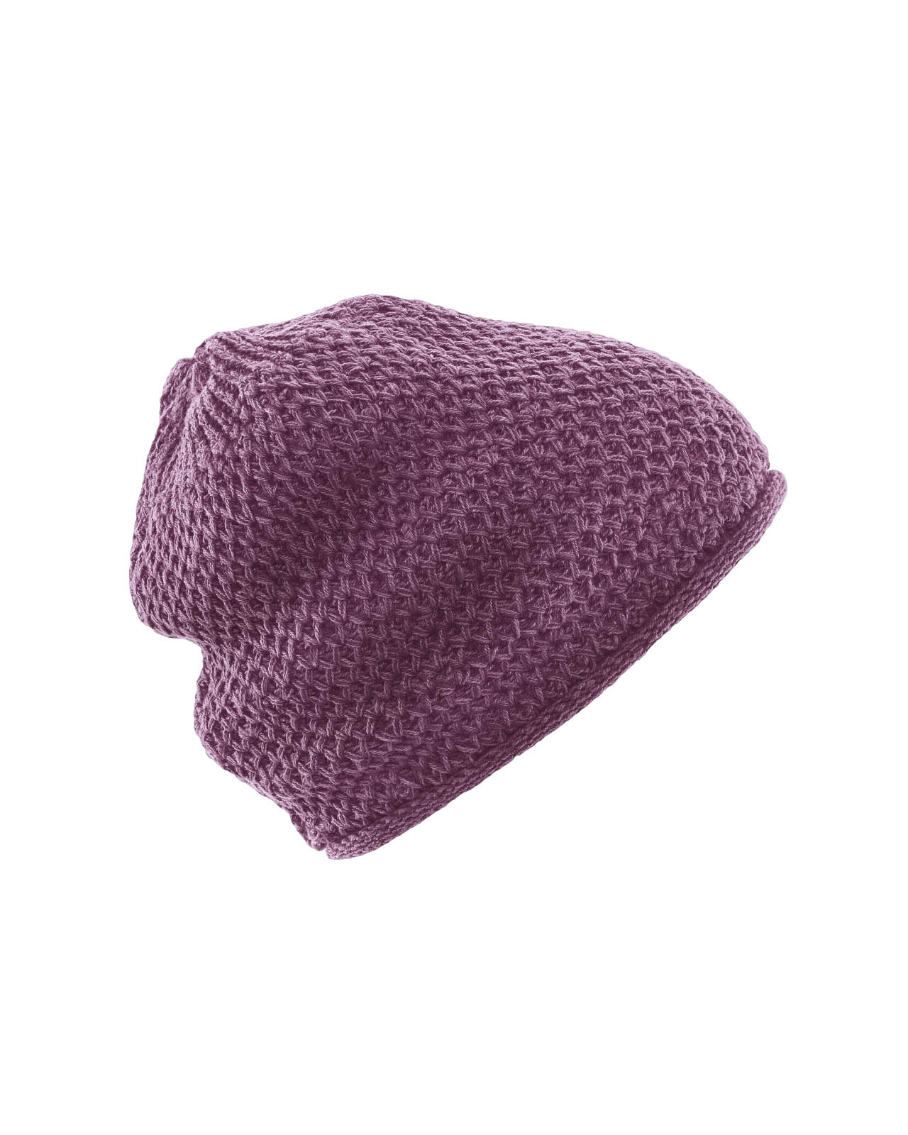 Hempage womens vegan Knit Beanie Casual Purple