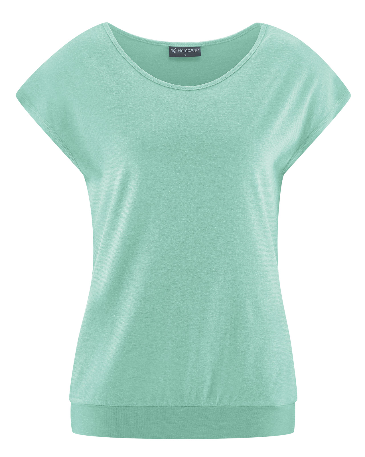 Hempage womens vegan T-Shirt Sleeveless Yoga Sage Green
