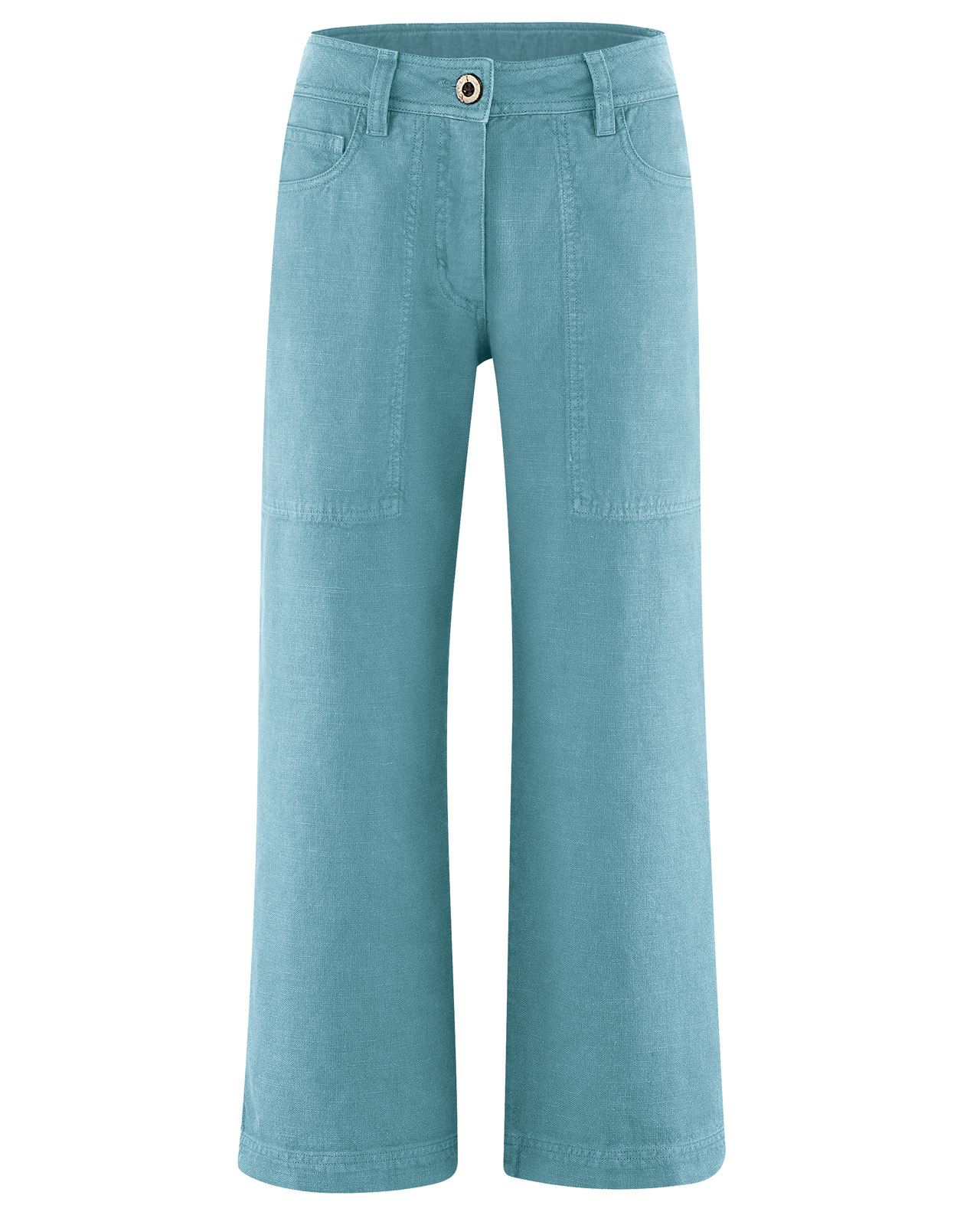 Hempage womens vegan Culotte Modern Wave Blue