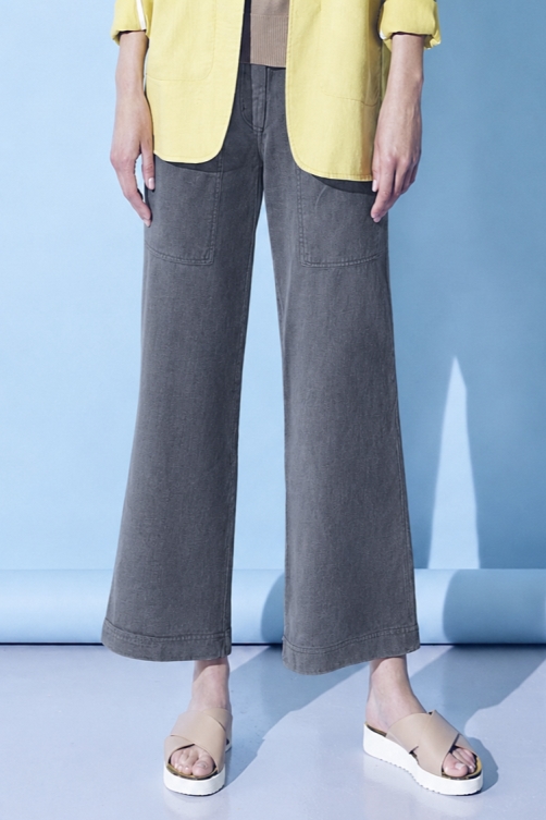 HempAge Damen vegan Culottes Modern Char Grau