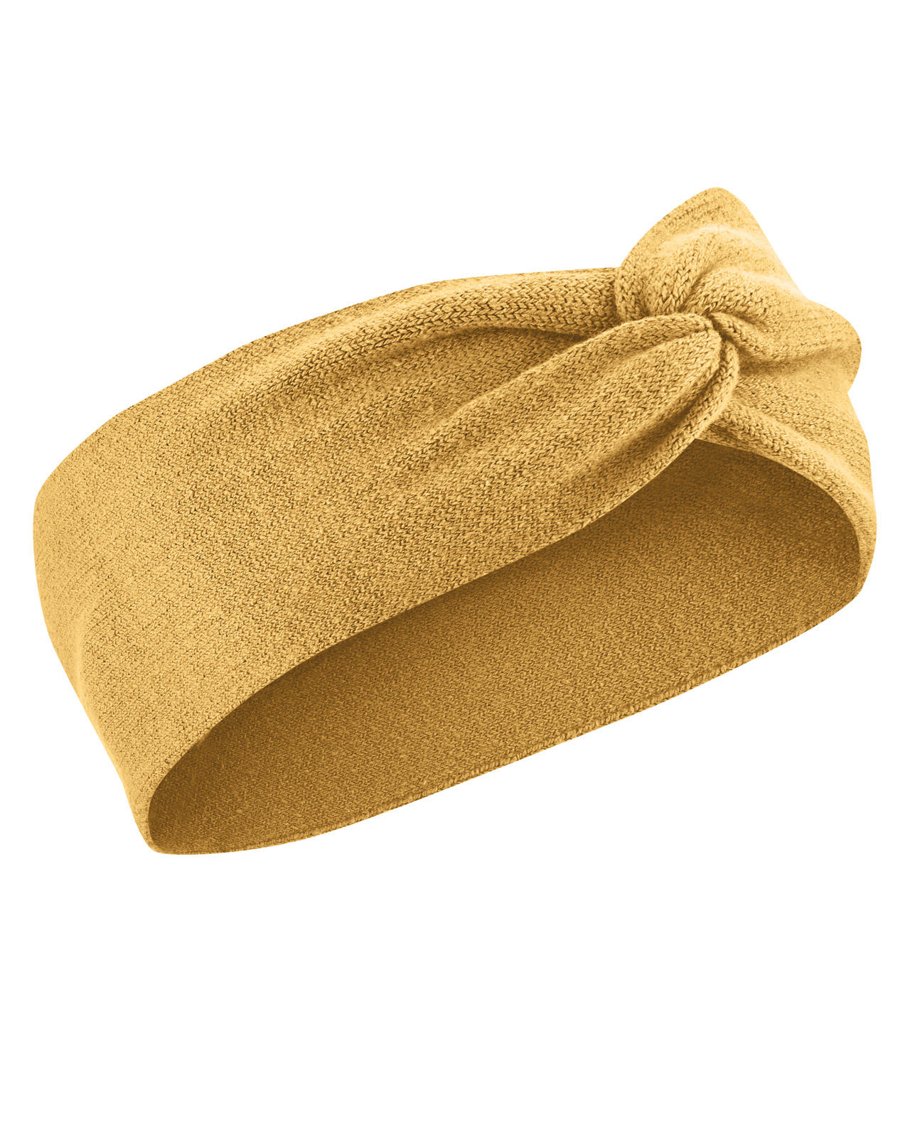 Hempage womens vegan Headband Warming Dijon Yellow