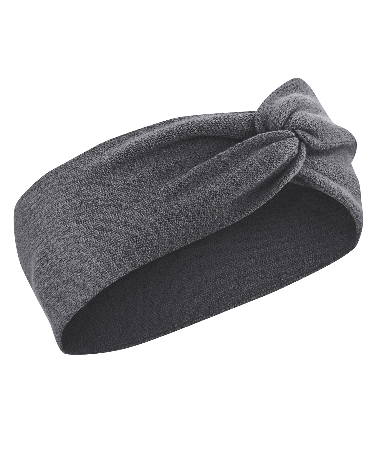 Hempage womens vegan Headband Warming Anthracite