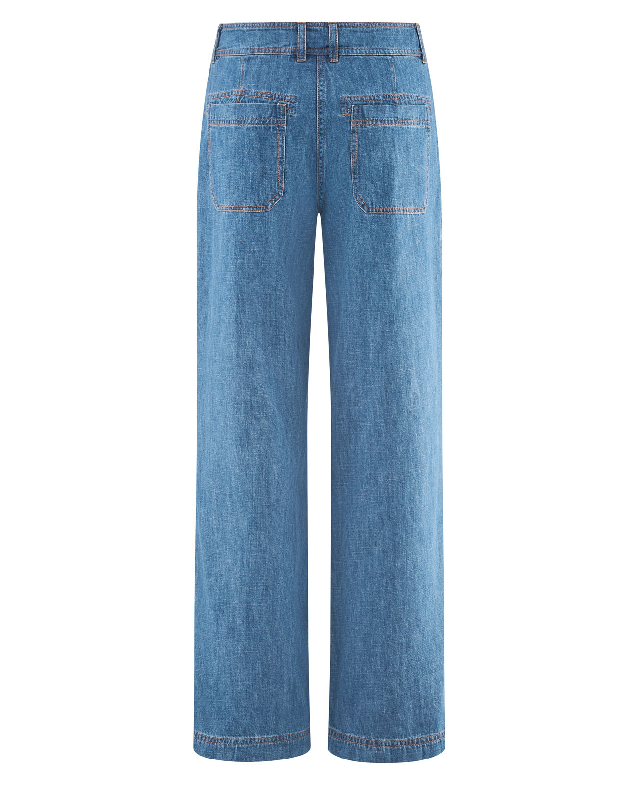 Hempage womens vegan Jeans Straight Leg Uniblue