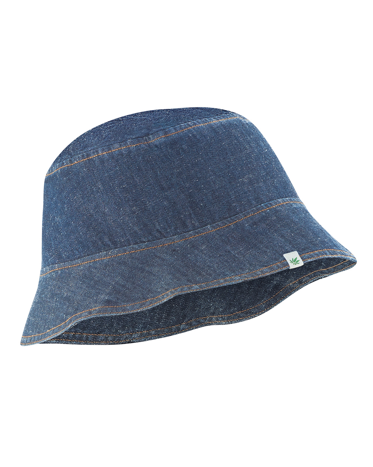 Hempage womens vegan Bucket Hat Denim Indigo