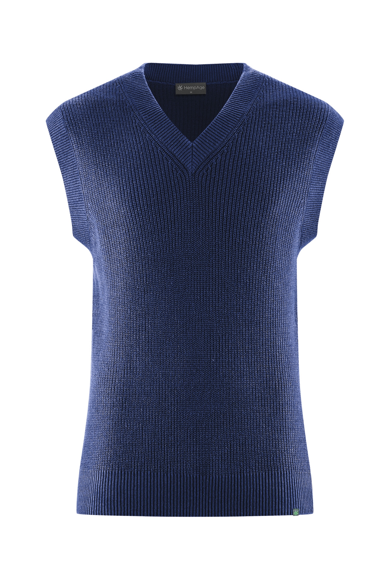 Hempage men vegan Knit Vest Night Navy