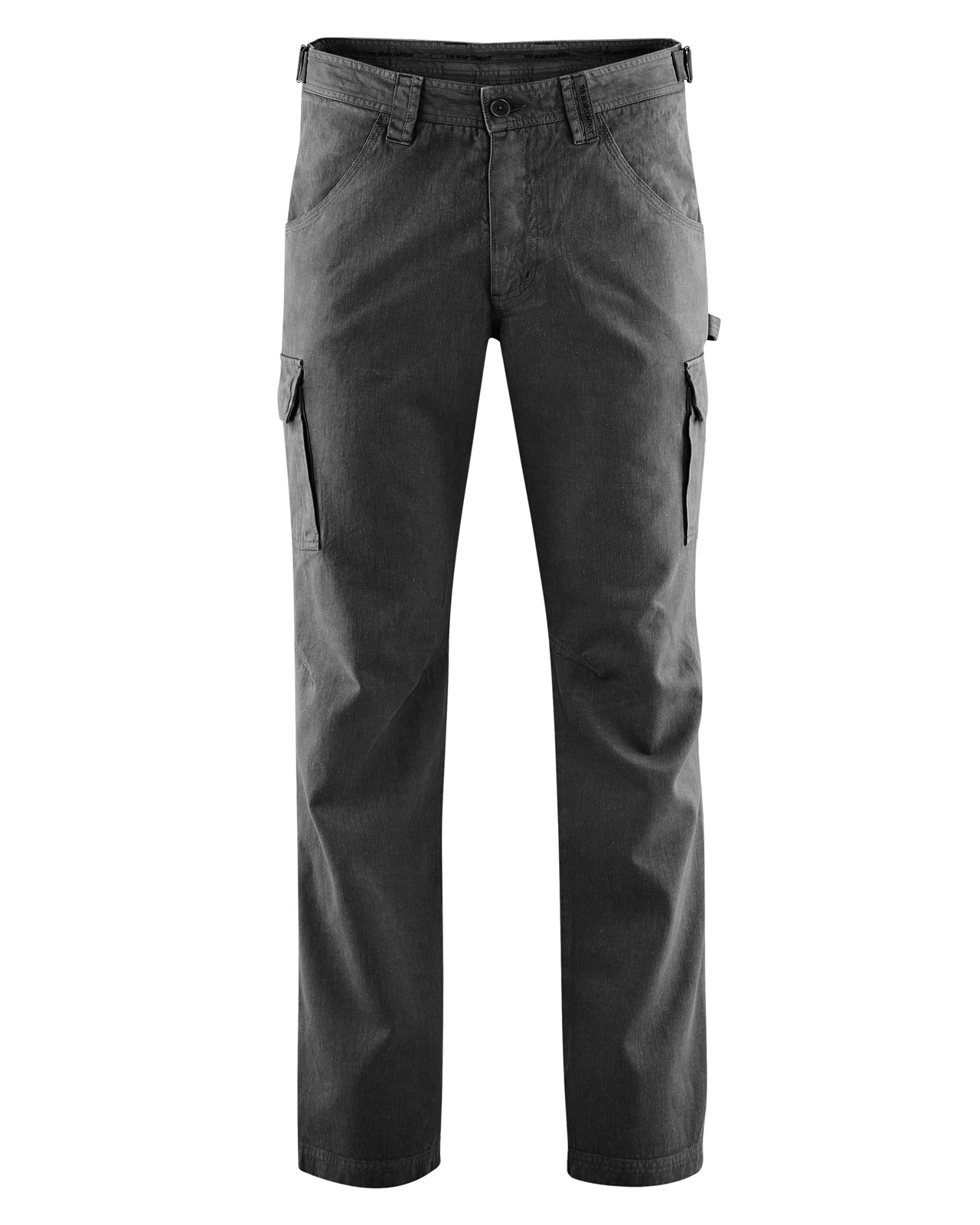 Hempage men vegan Cargo Pants Robust Black