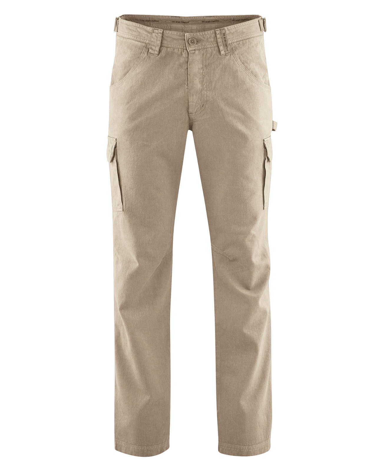 Hempage men vegan Cargo Pants Robust Grit Greyish Beige