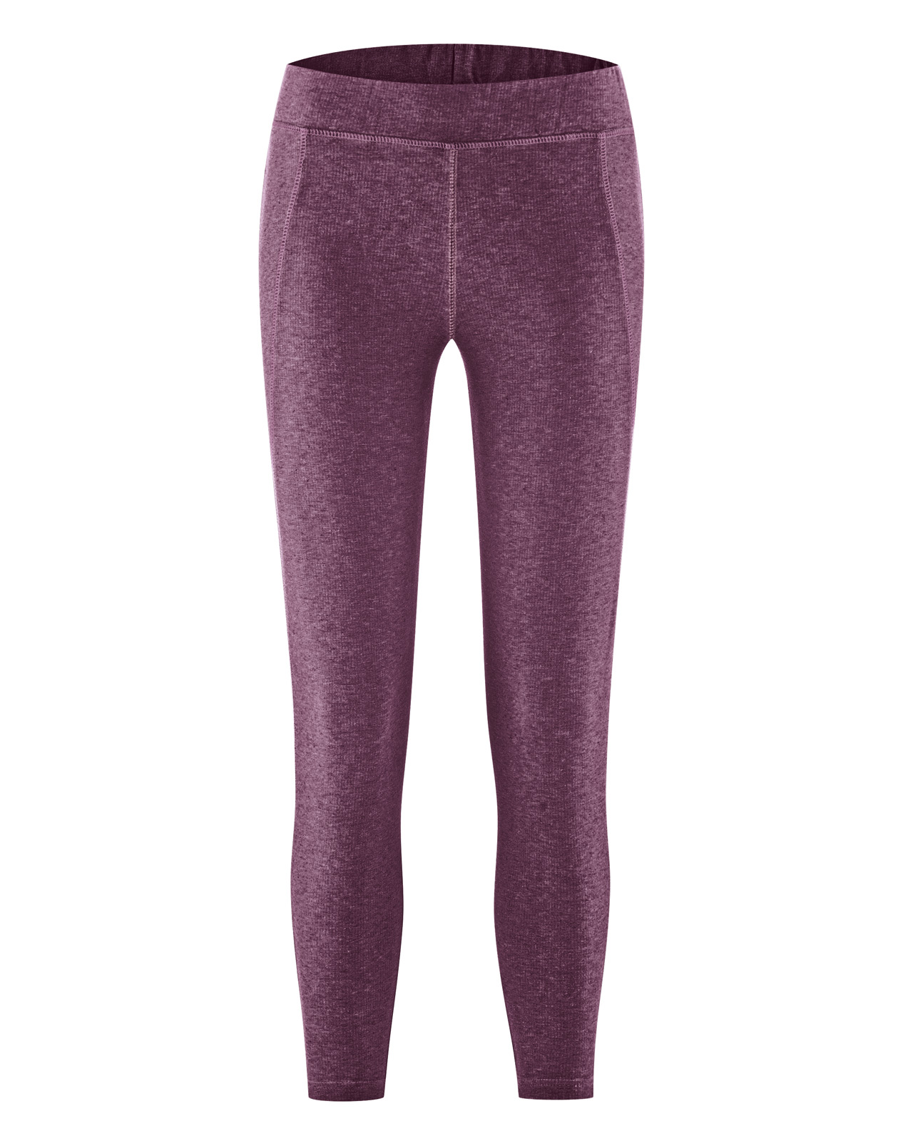 Hempage womens vegan Yoga Leggings Melange Purple