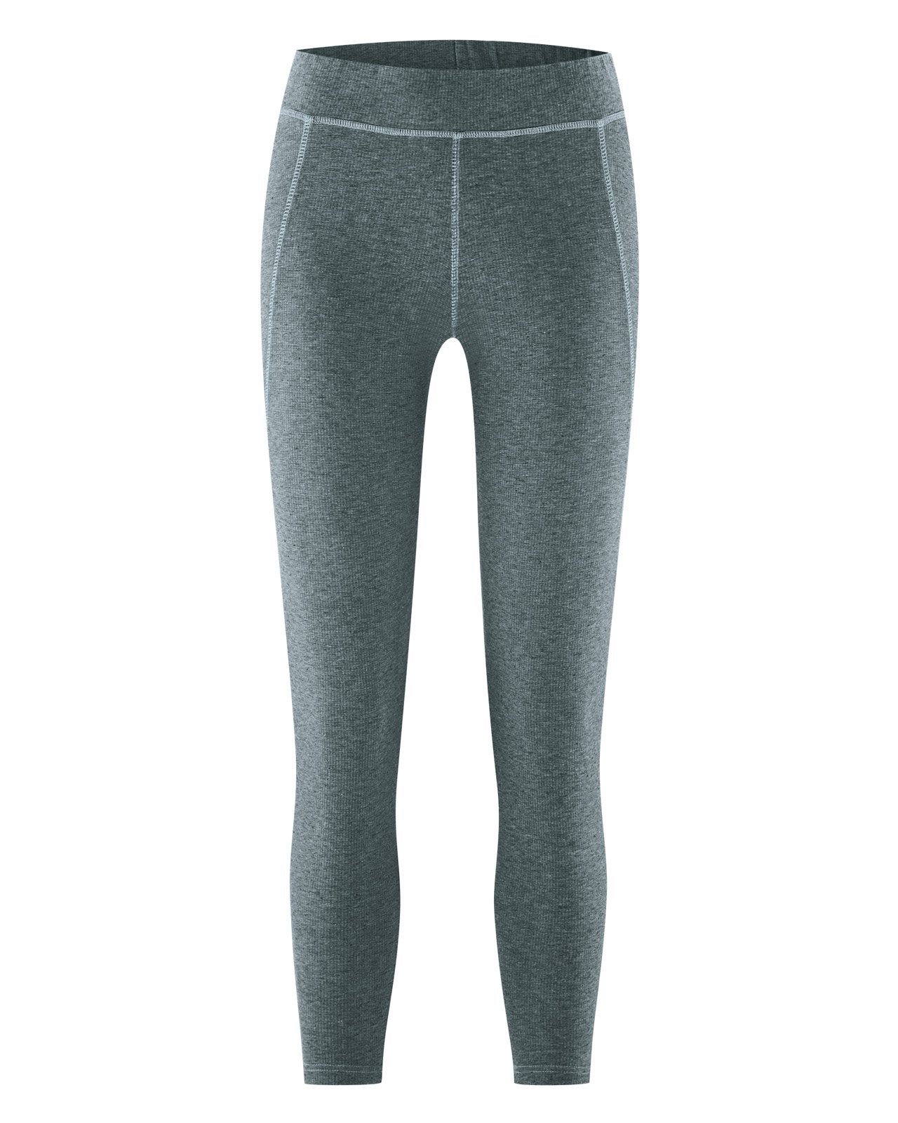 Hempage womens vegan Yoga Leggings Melange Titanium