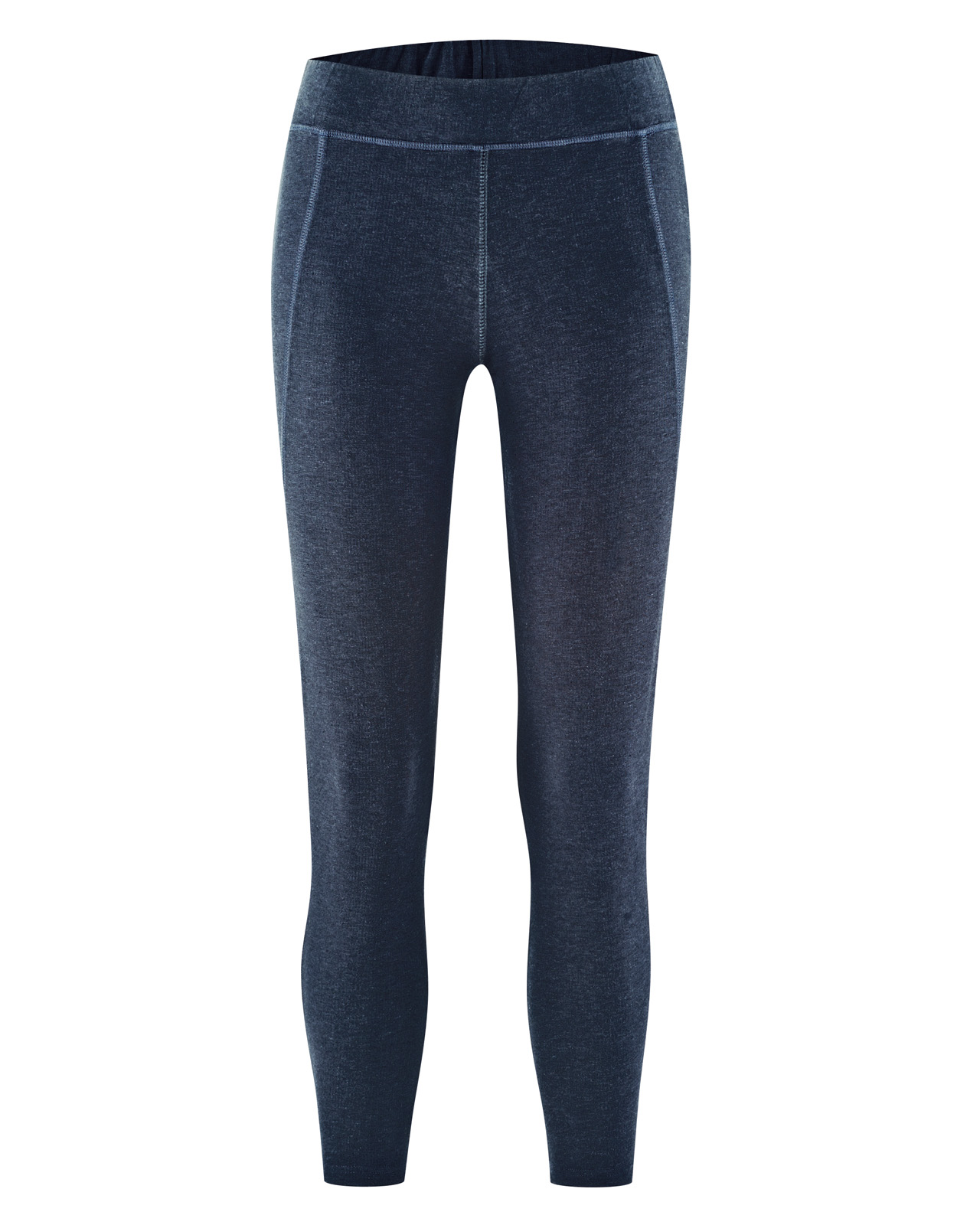 Hempage womens vegan Yoga Leggings Melange Navy