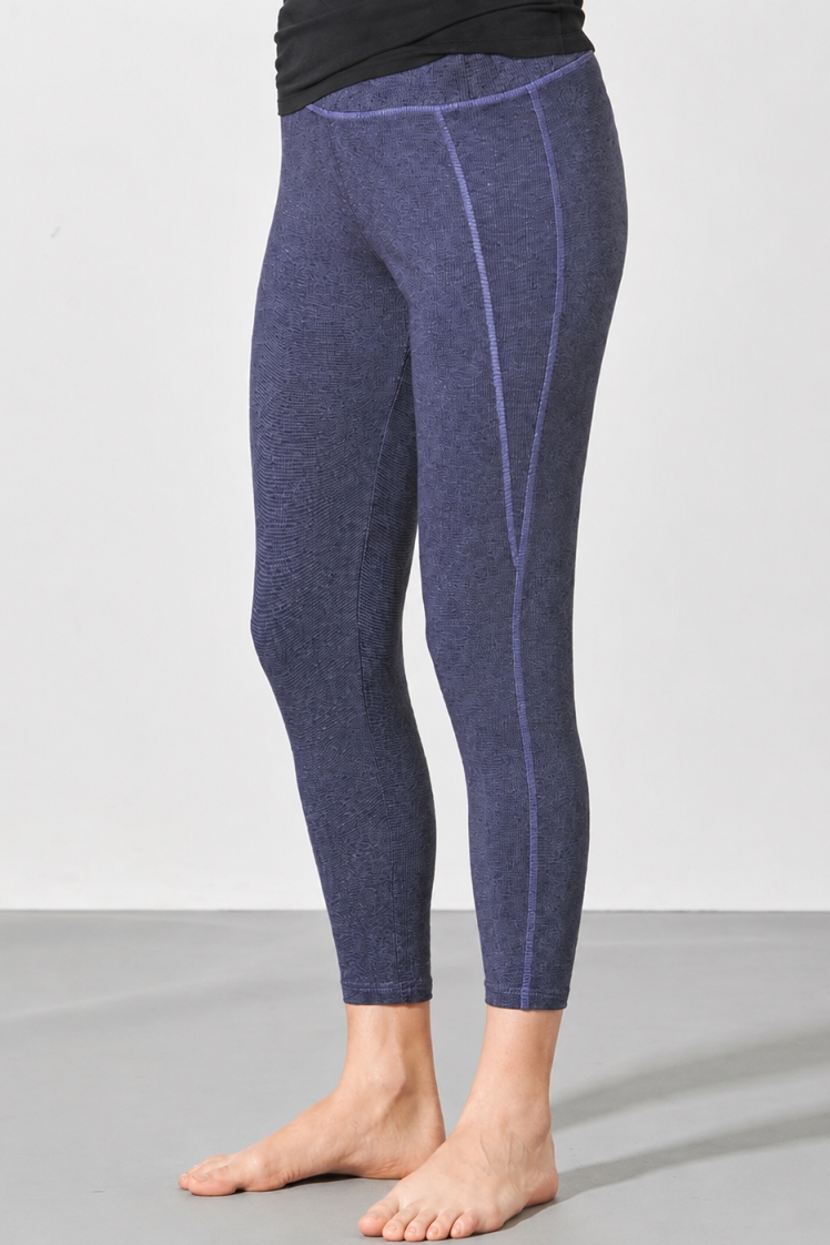 Hempage womens vegan Yoga Leggings Melange Lavender