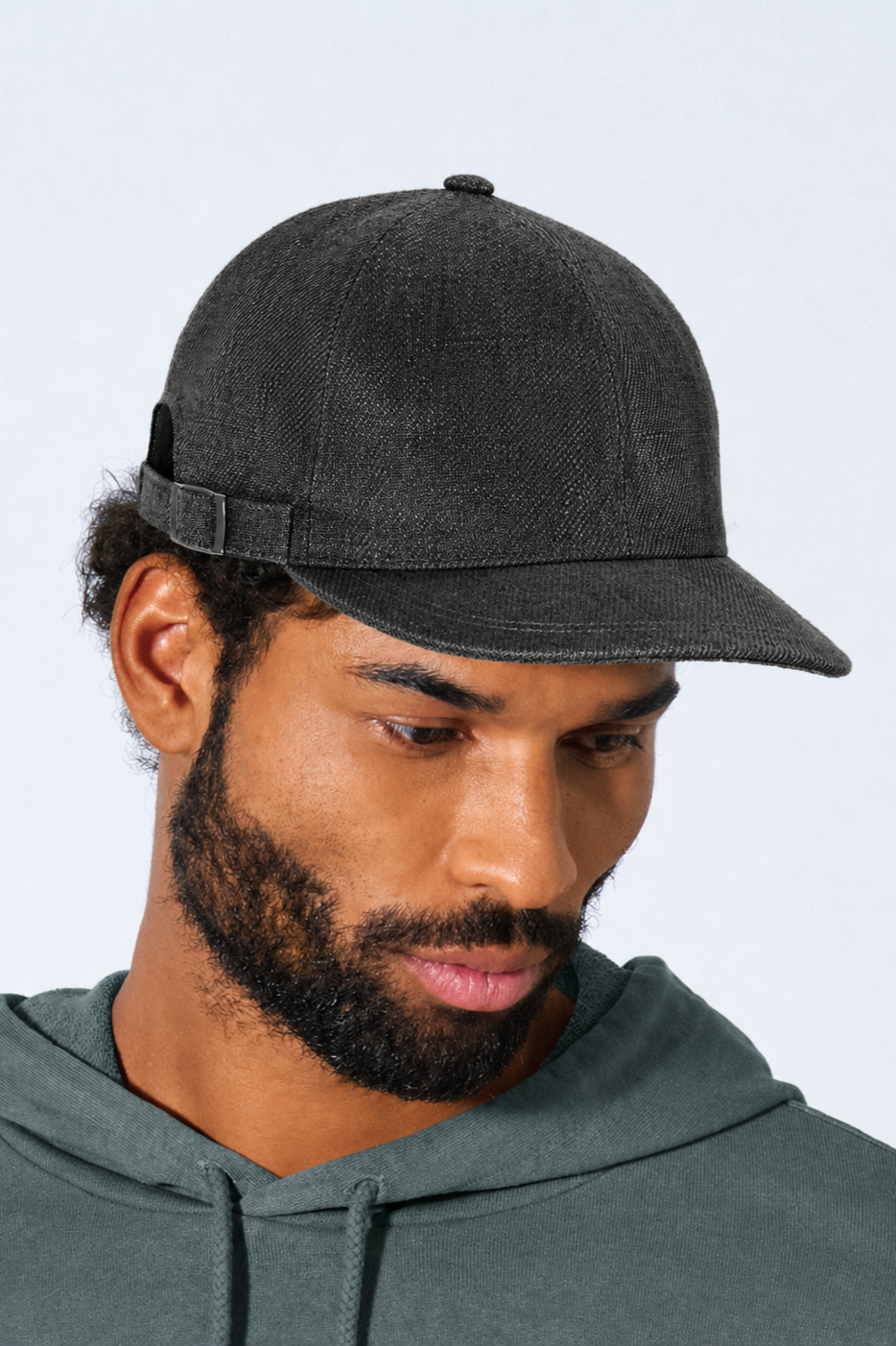 Hempage Herren vegan Baseballkappe Schwarz