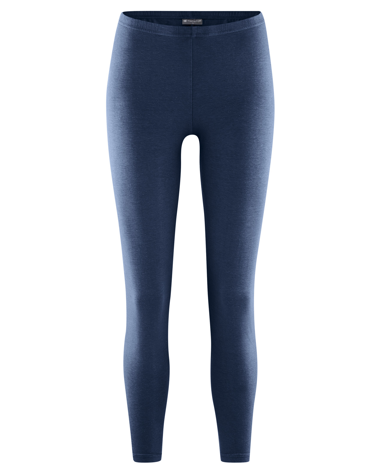Hempage womens vegan Leggings Long Basic Navy