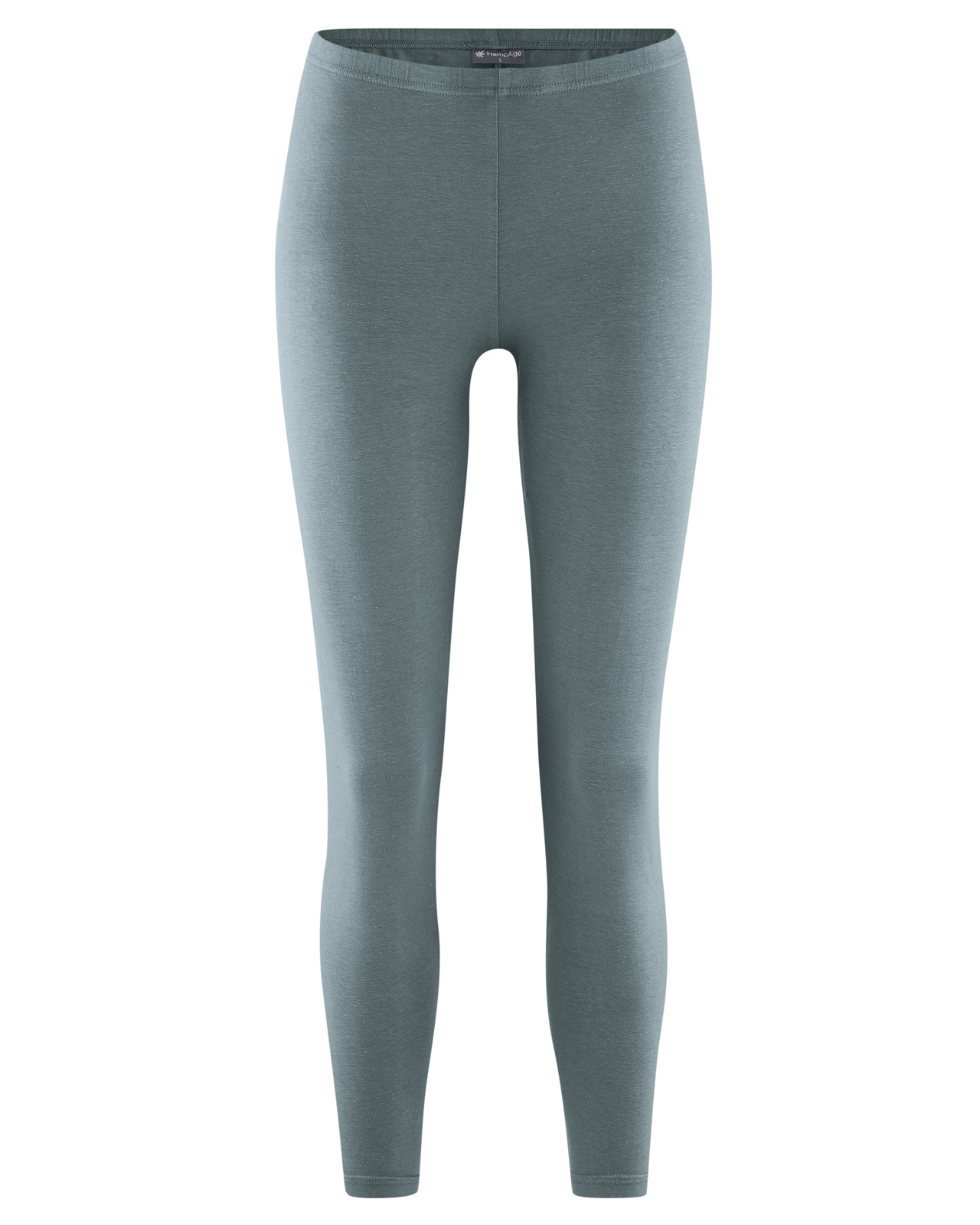 Hempage womens vegan Leggings Long Basic Titanium