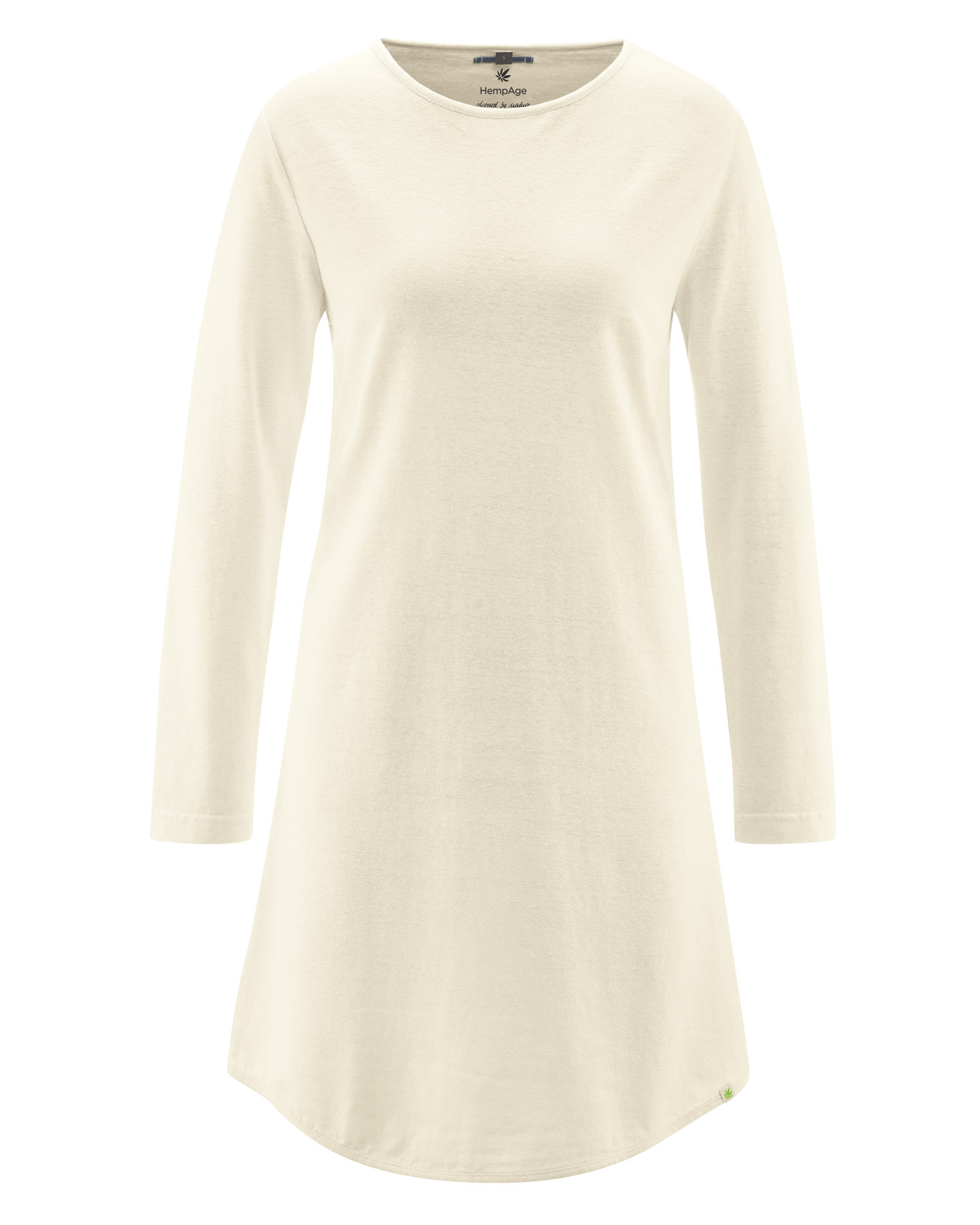 Hempage womens vegan Night Gown Casual Natural