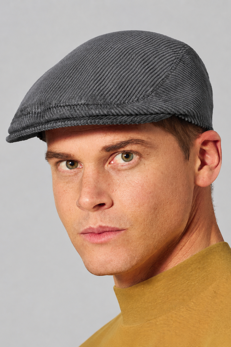 Hempage men vegan Flat Cap Casual Shale Grey