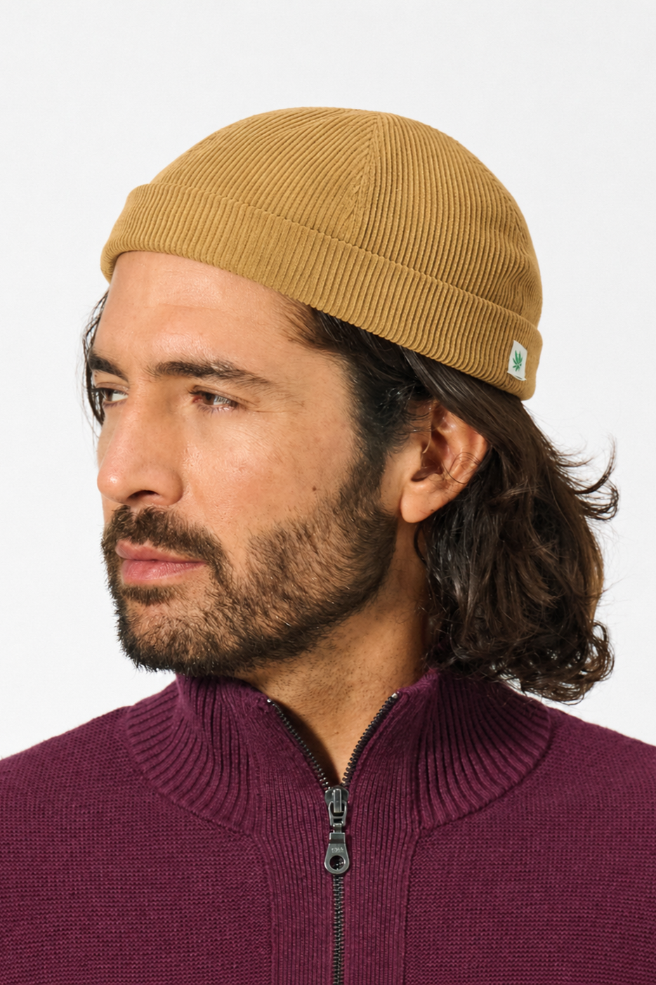 Hempage men vegan Docker Cap Dijon Yellow