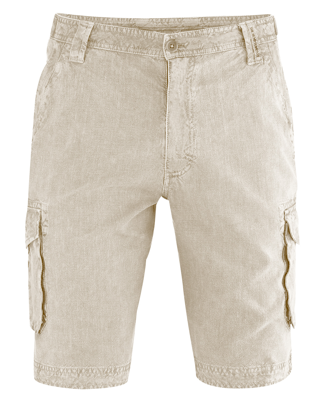 Hempage men vegan Cargo Shorts Thistle Beige