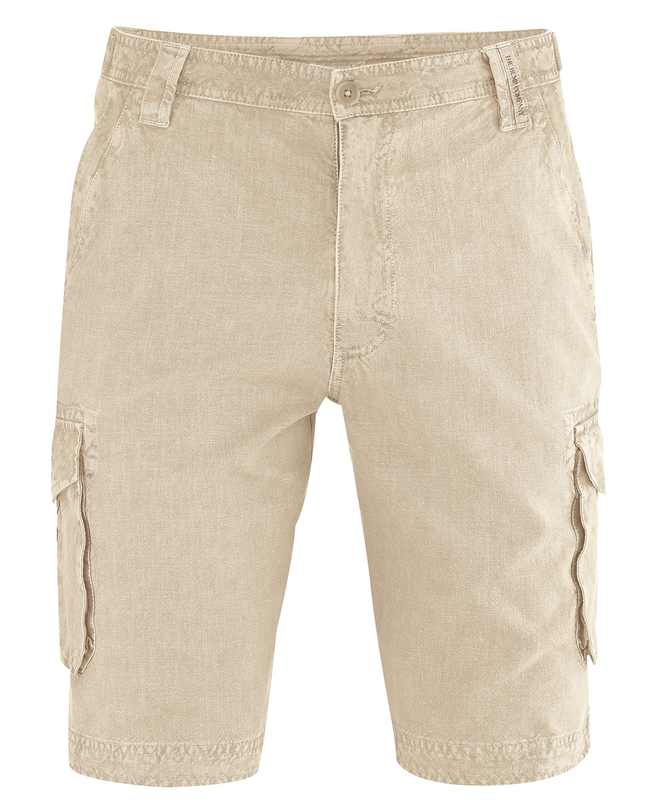 Hempage men vegan Cargo Shorts Gobi Beige