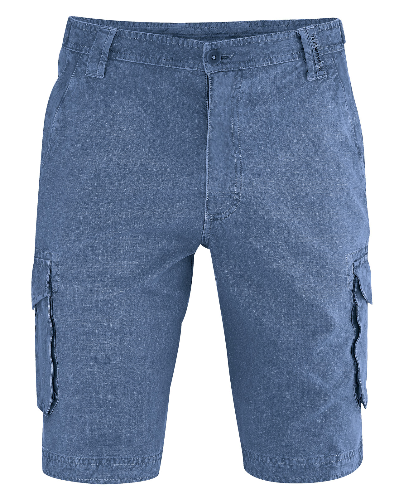 Hempage men vegan Cargo Shorts Blueberry