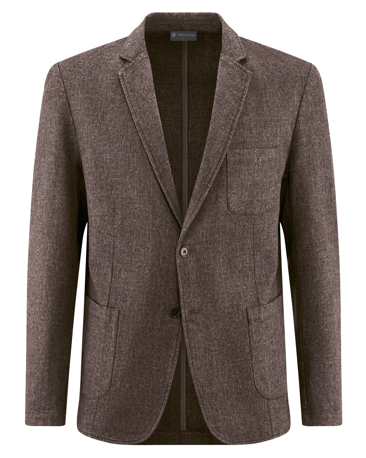 Hempage men vegan Blazer Twill Mocca