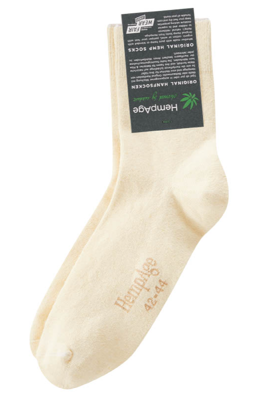 Hempage womens vegan Socks Classic Natural