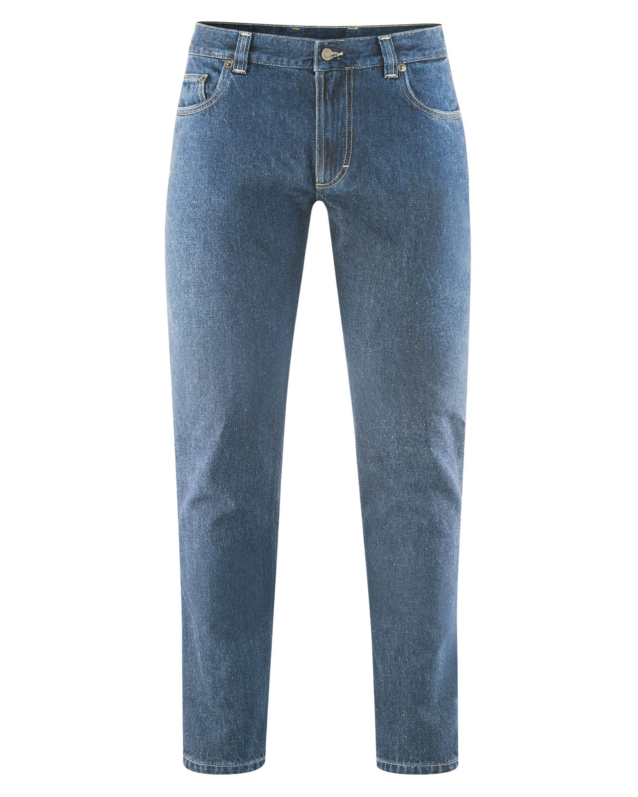 Hempage men vegan Jeans 5-Pocket Rinswash Blue