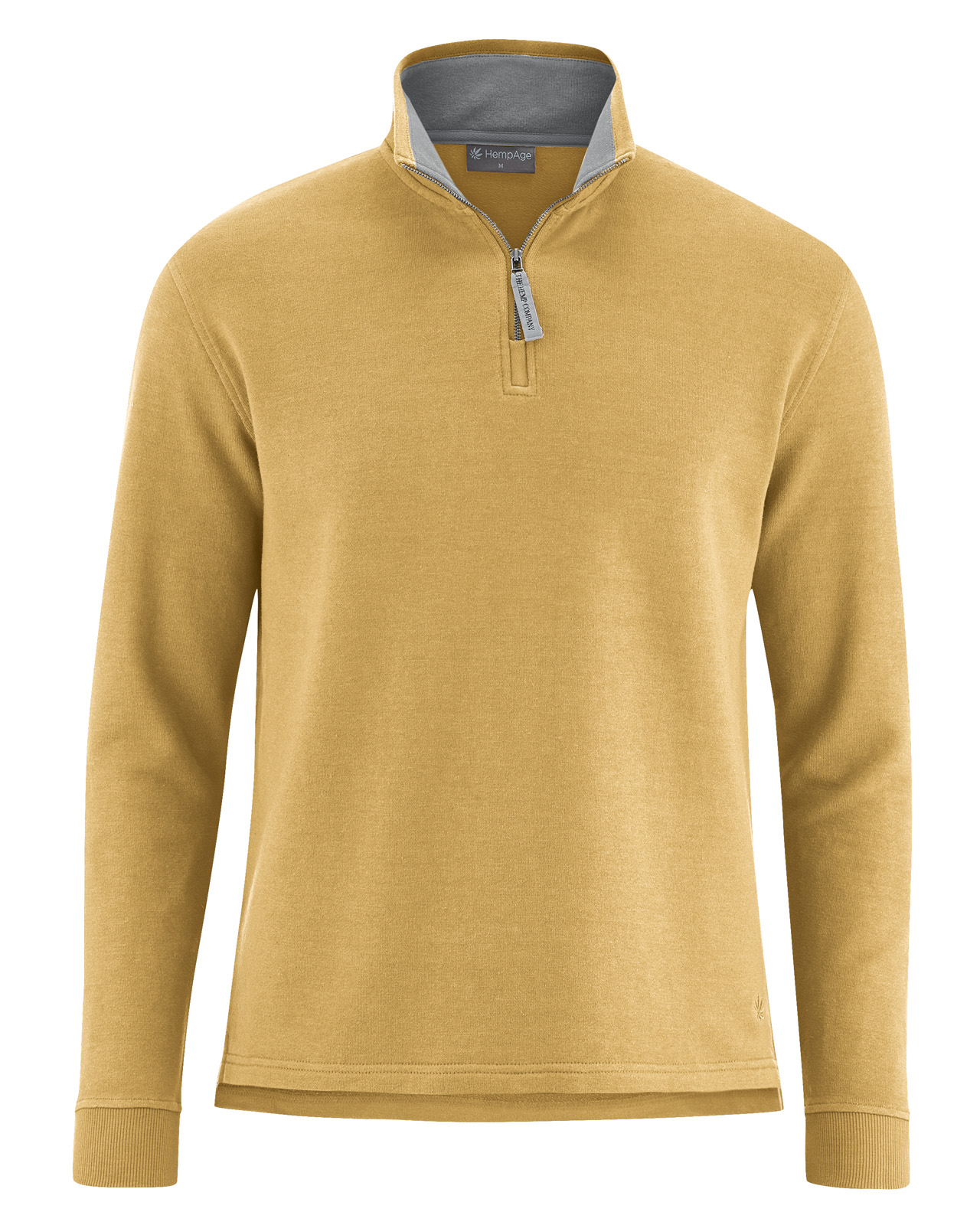 Hempage men vegan Sweatshirt Dijon Yellow