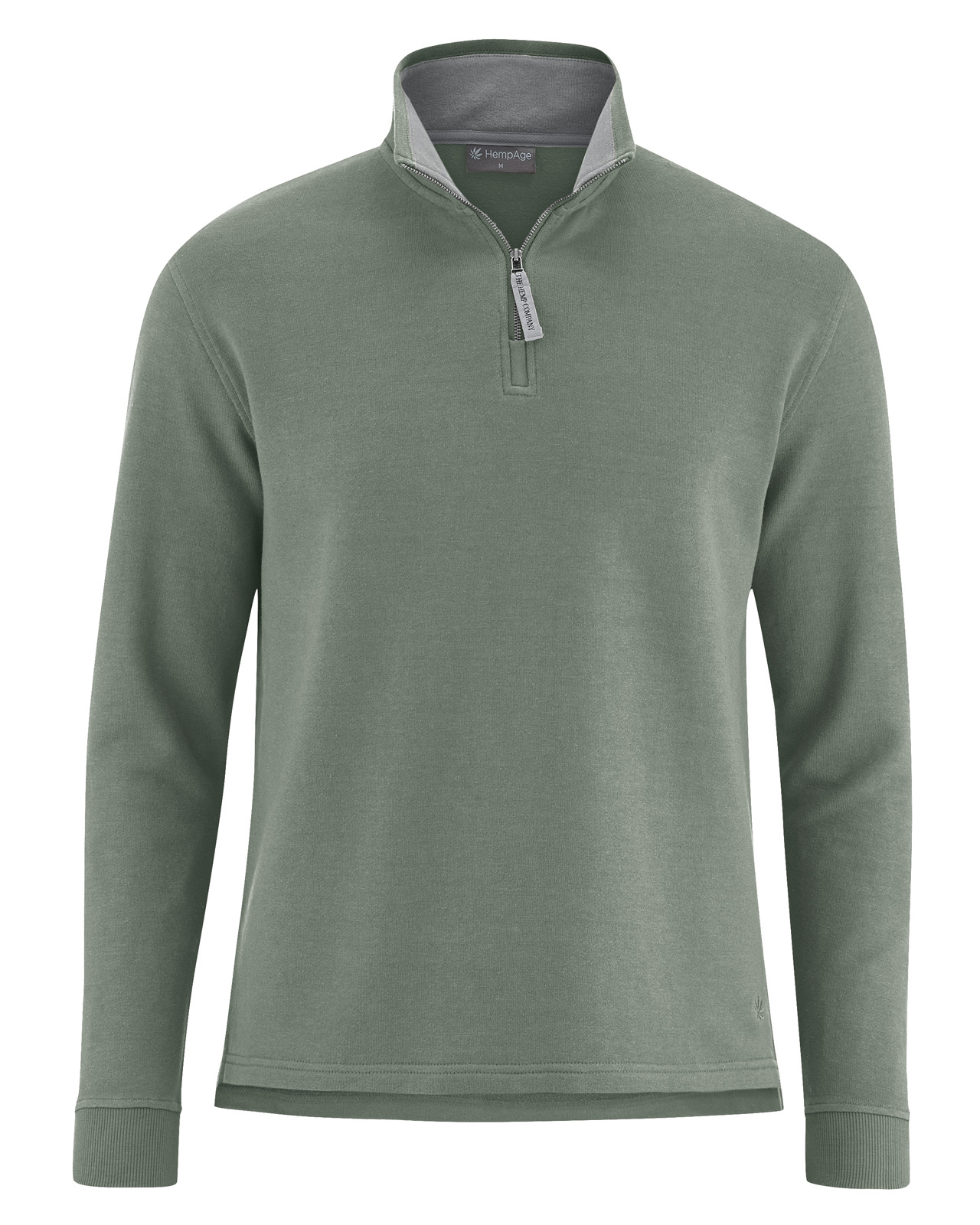 Hempage men vegan Sweatshirt Thyme Green