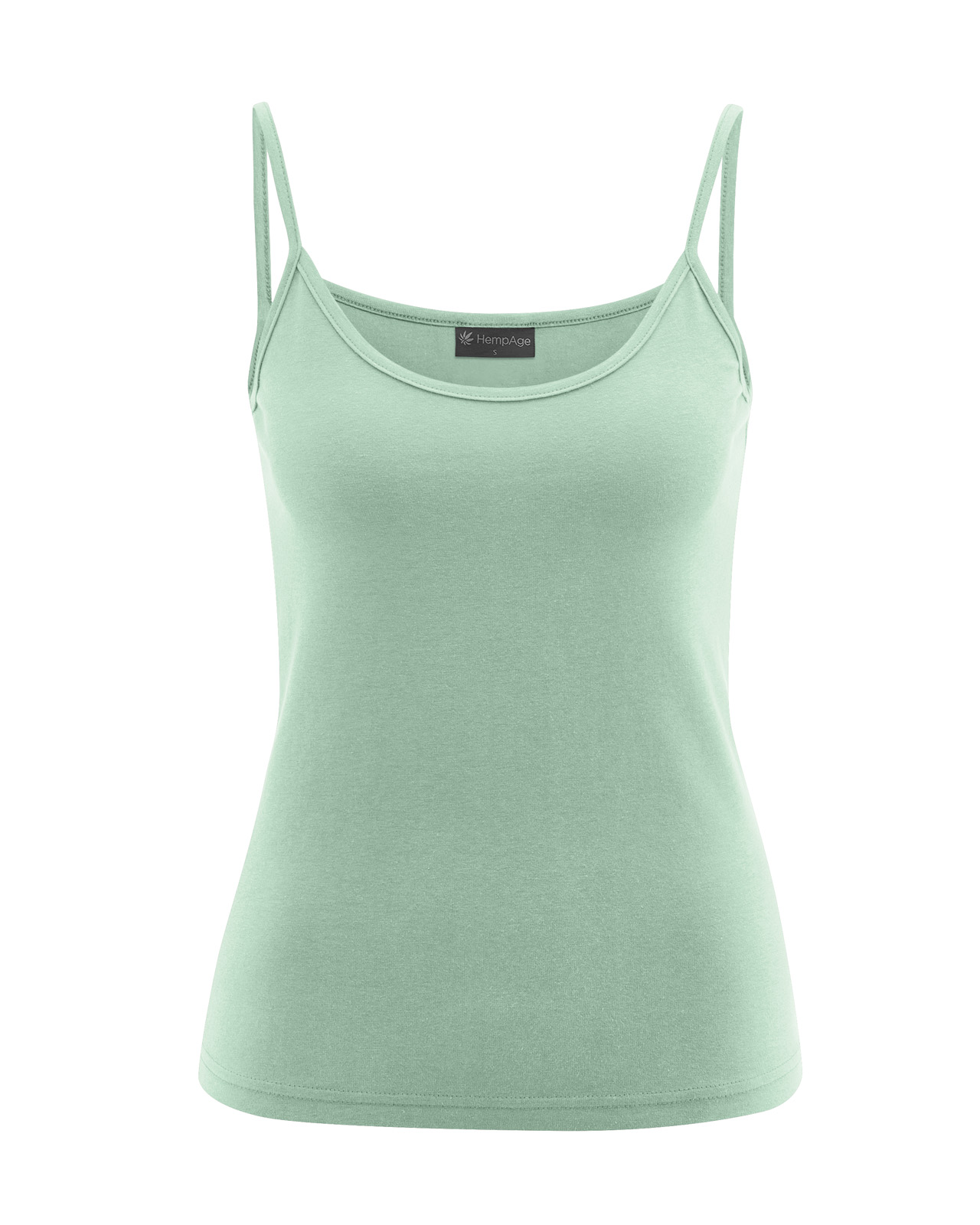 Hempage womens vegan Top Camisole Menta Green