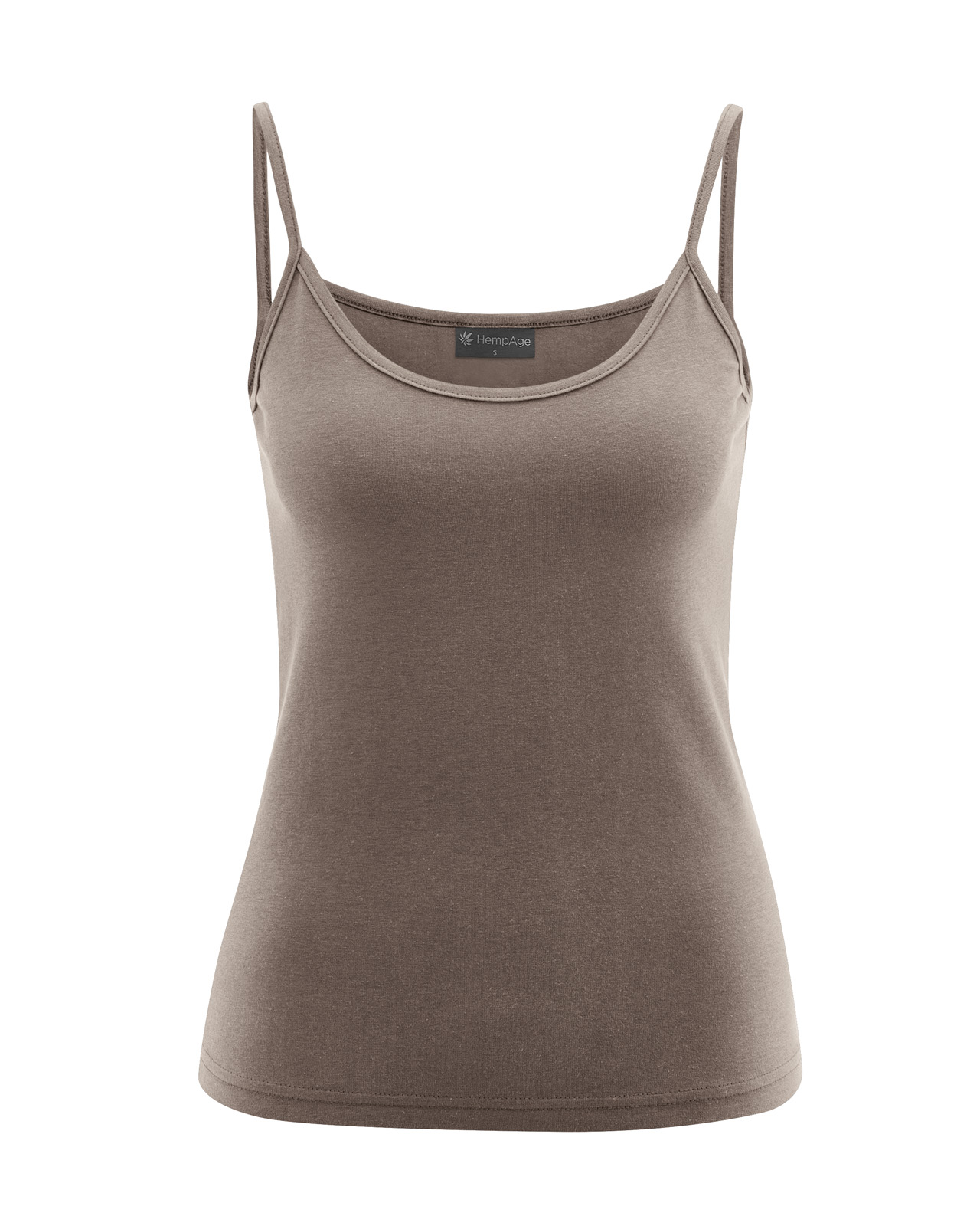 Hempage womens vegan Top Camisole Dust Brown